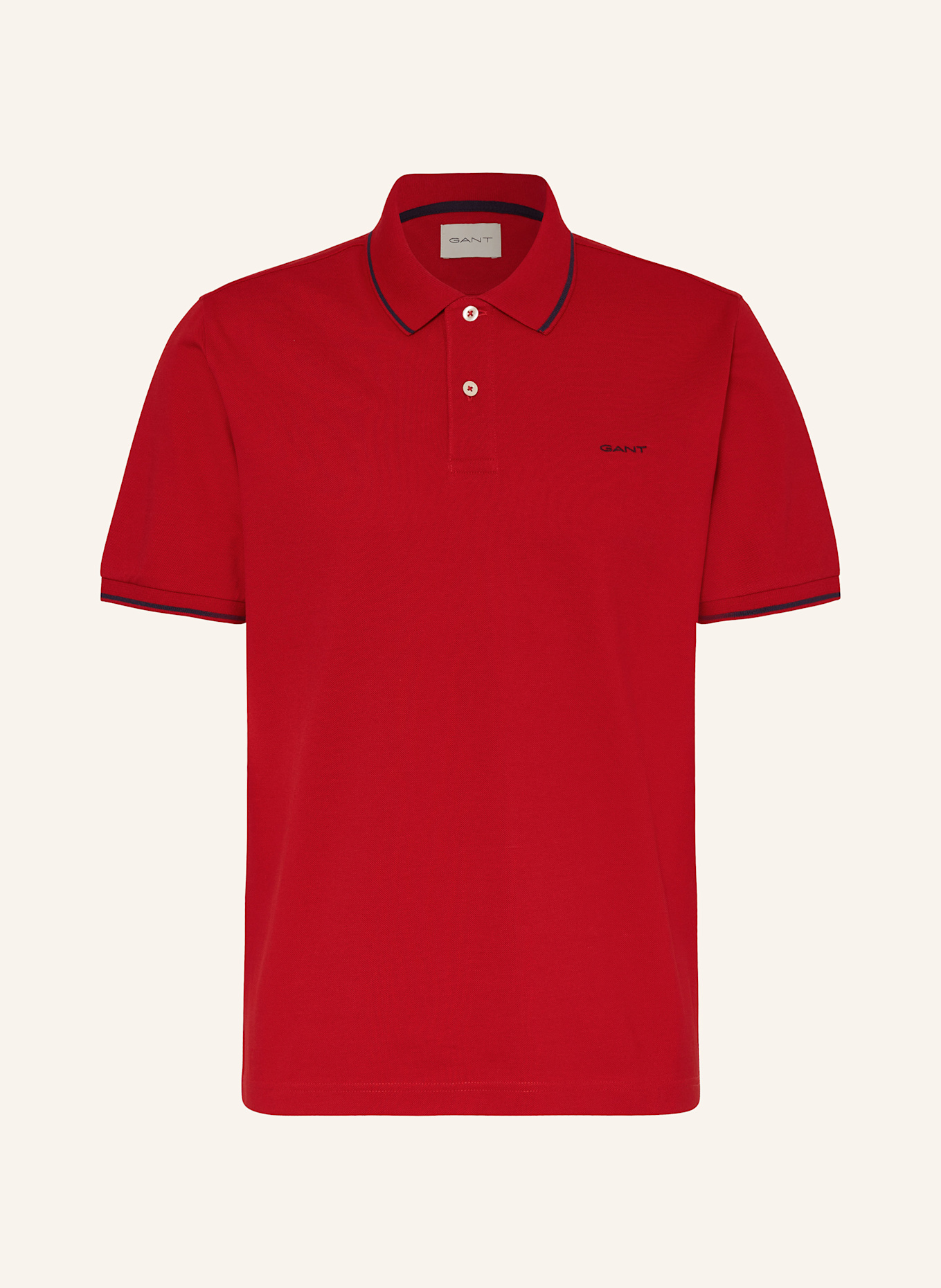 GANT Piqué-Poloshirt: ROT