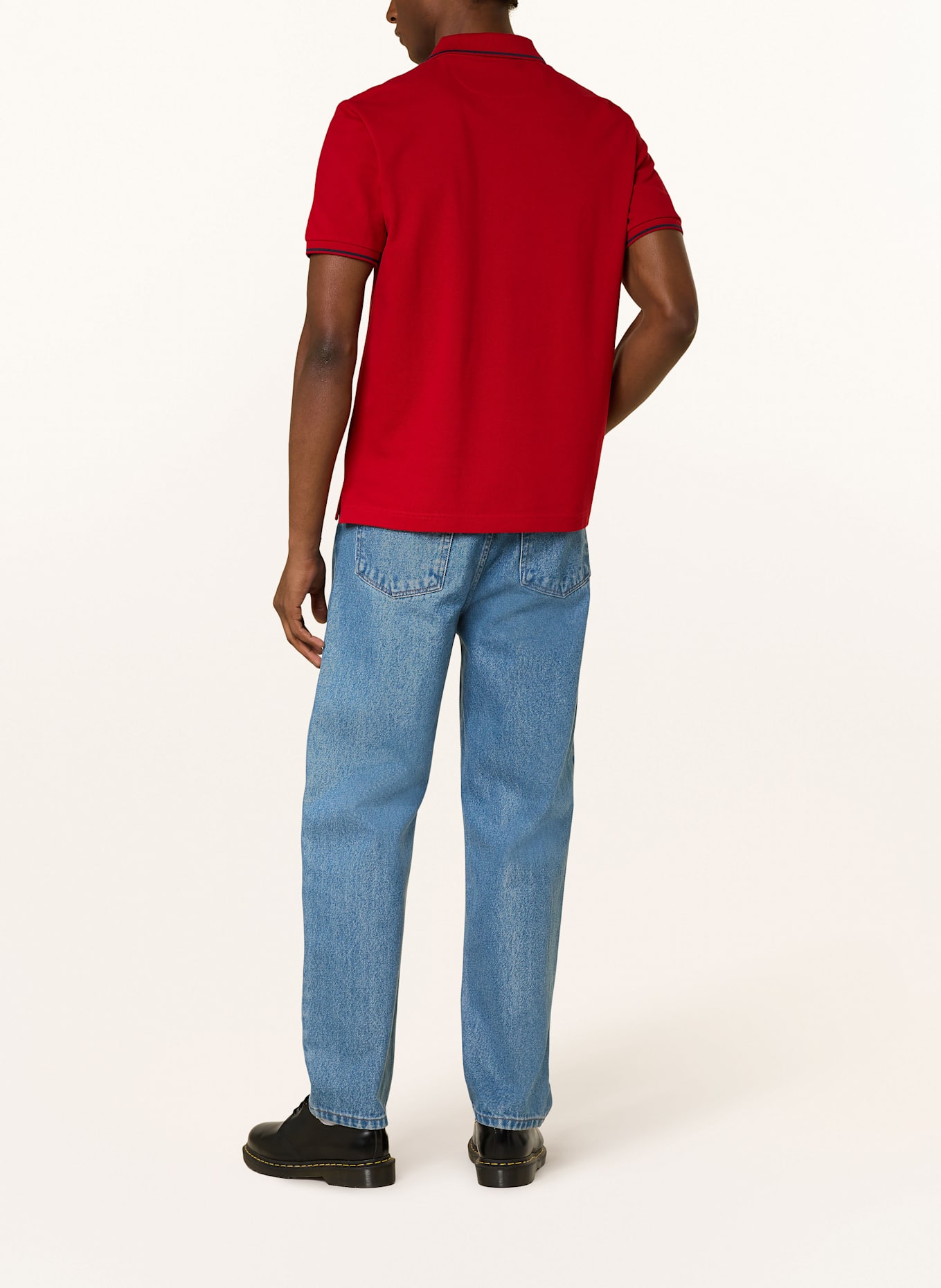 GANT Piqué-Poloshirt: ROT