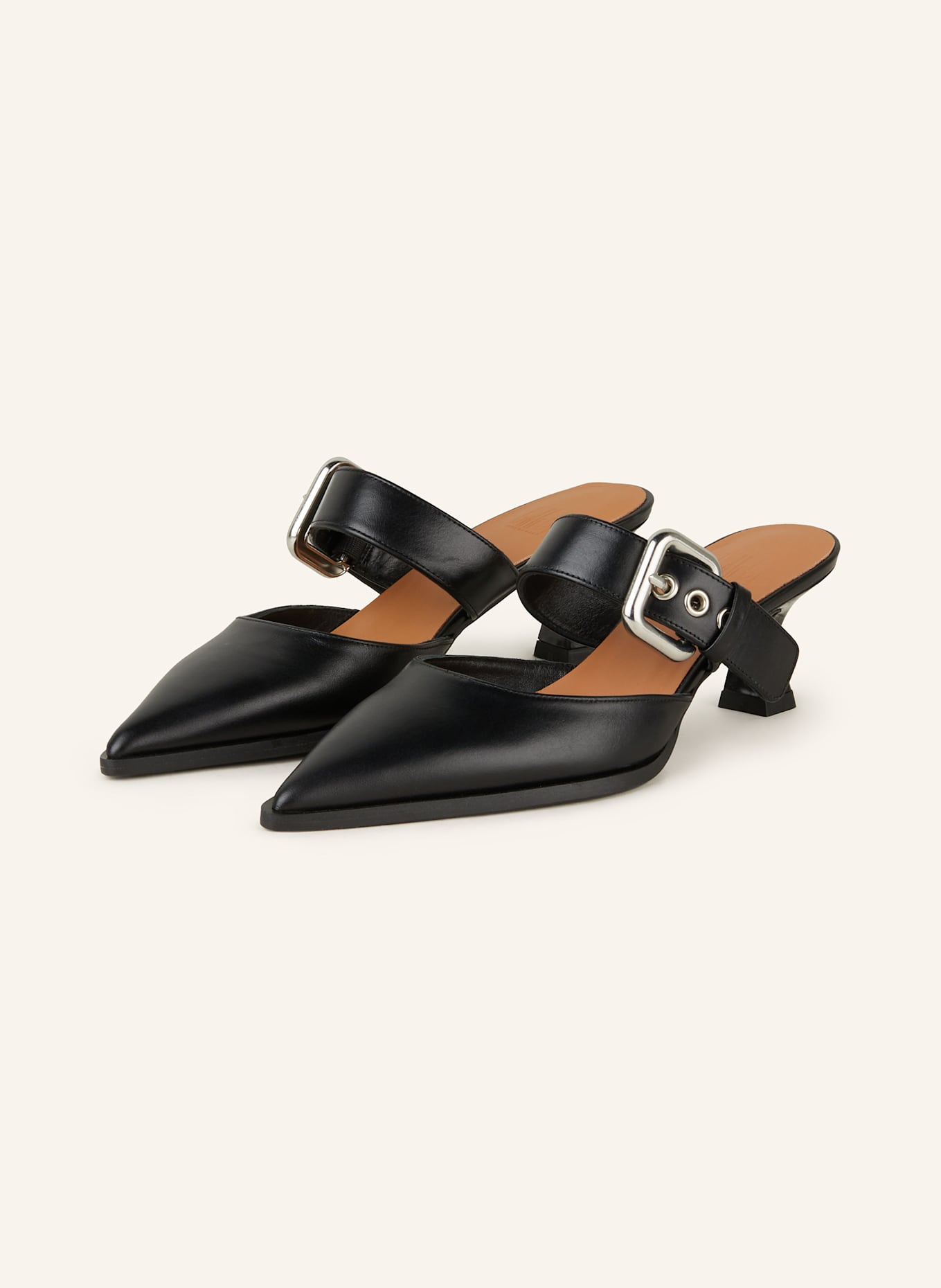 billi bi Mules: SCHWARZ