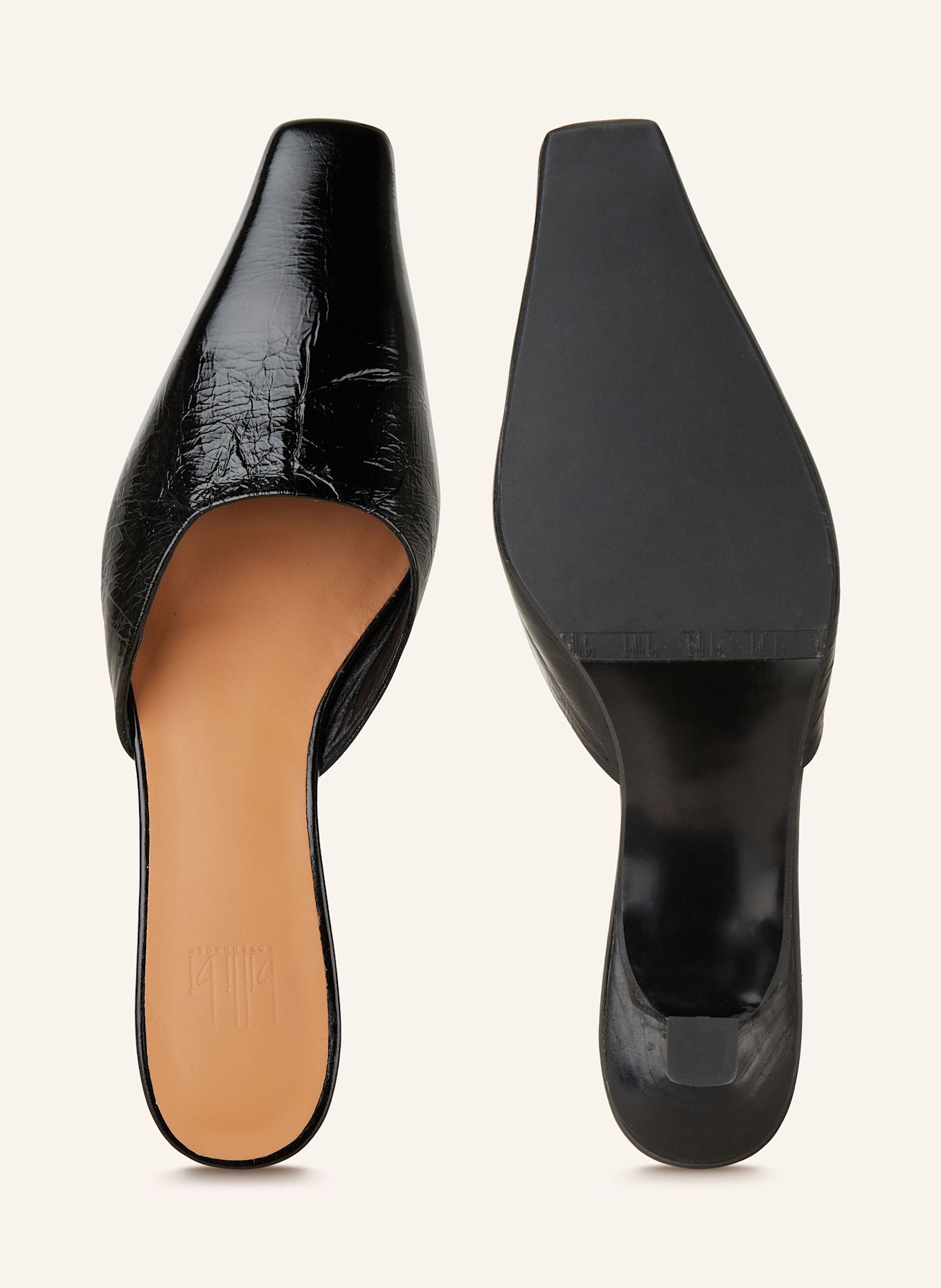 billi bi Mules: SCHWARZ