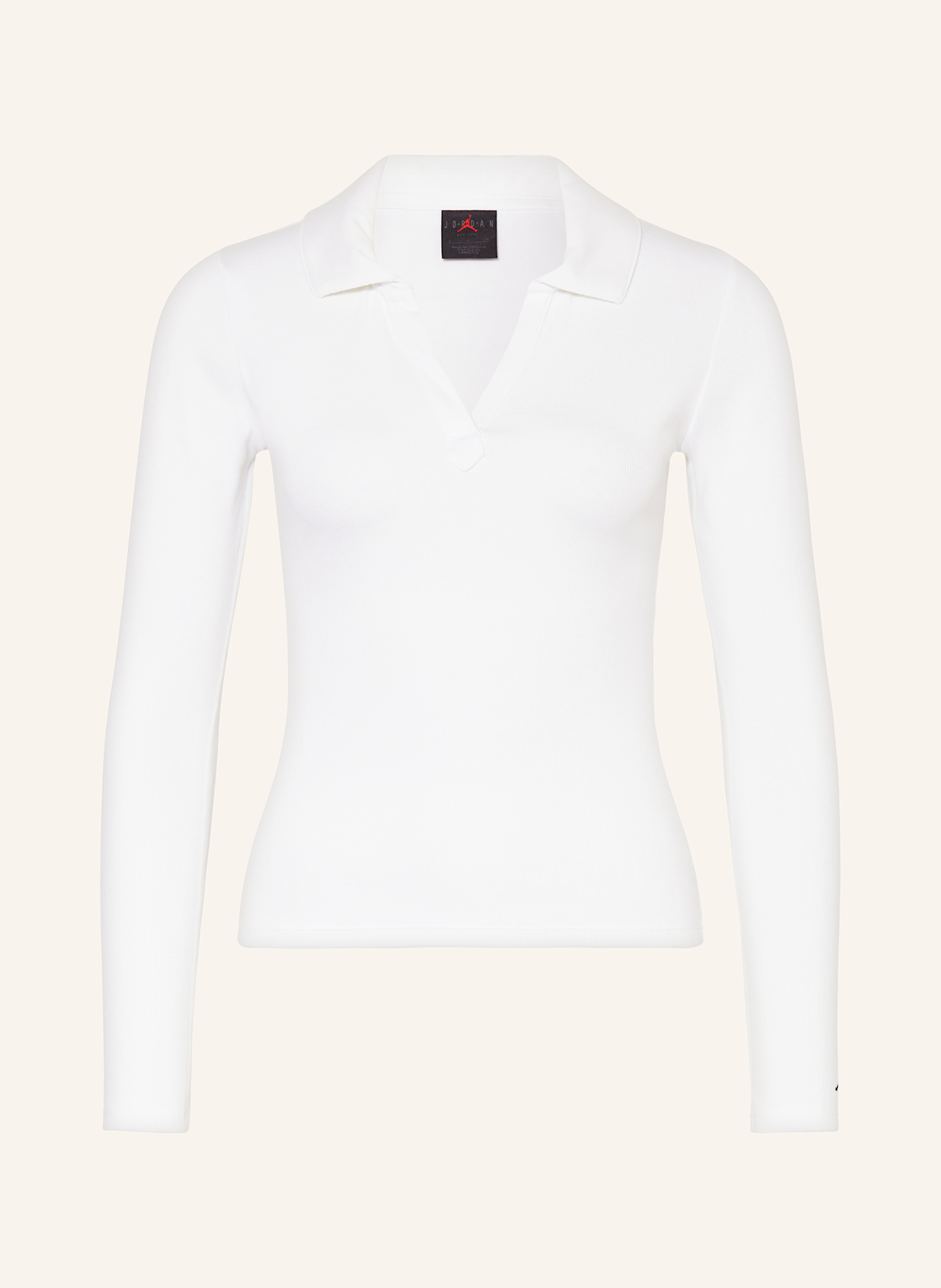 JORDAN Jersey polo shirt: WHITE