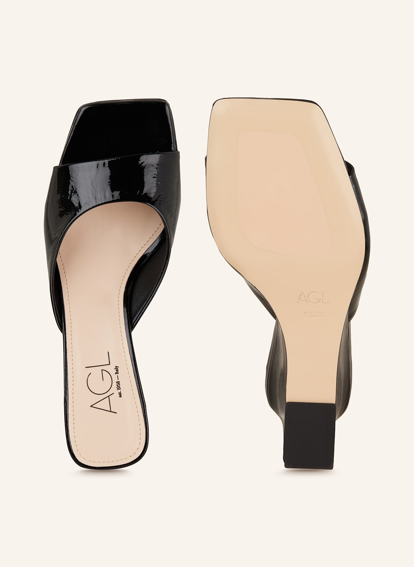 AGL Lack-Wedges MIMI, Farbe: SCHWARZ (Bild 5)