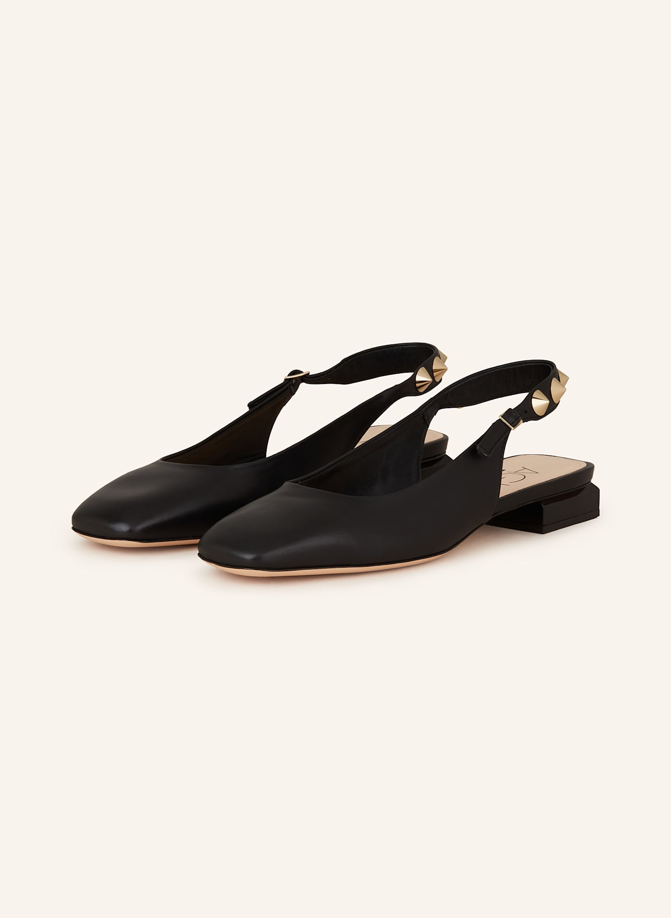 AGL Slingpumps ANGI mit Nieten: SCHWARZ