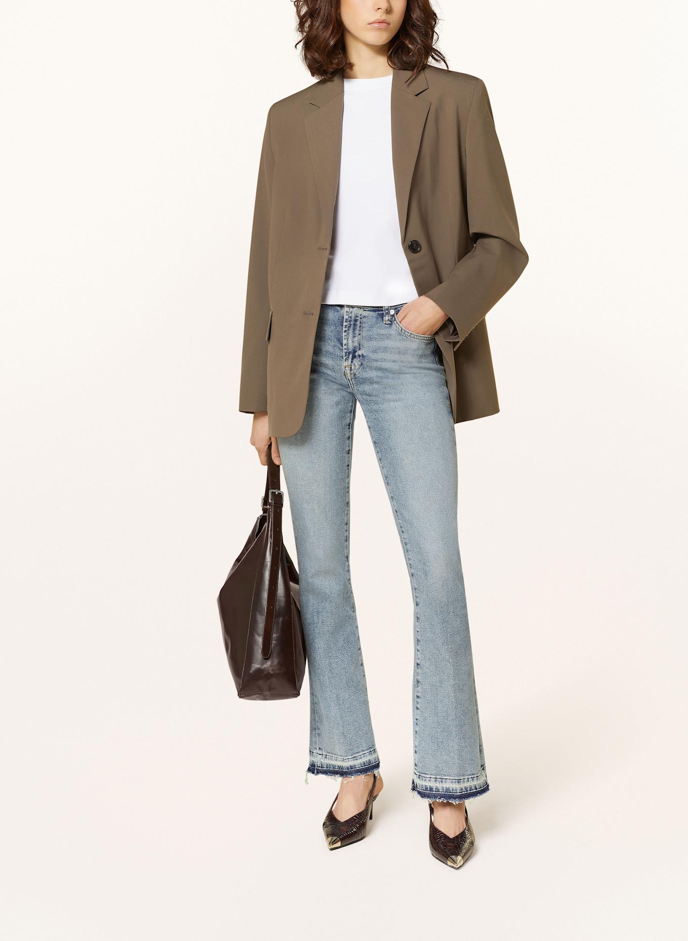 7 for all mankind Bootcut Jeans BOOTCUT TAILORLESS AMUSE ME WITH UNROLLED HEM: Amuse Me LIGHT BLUE