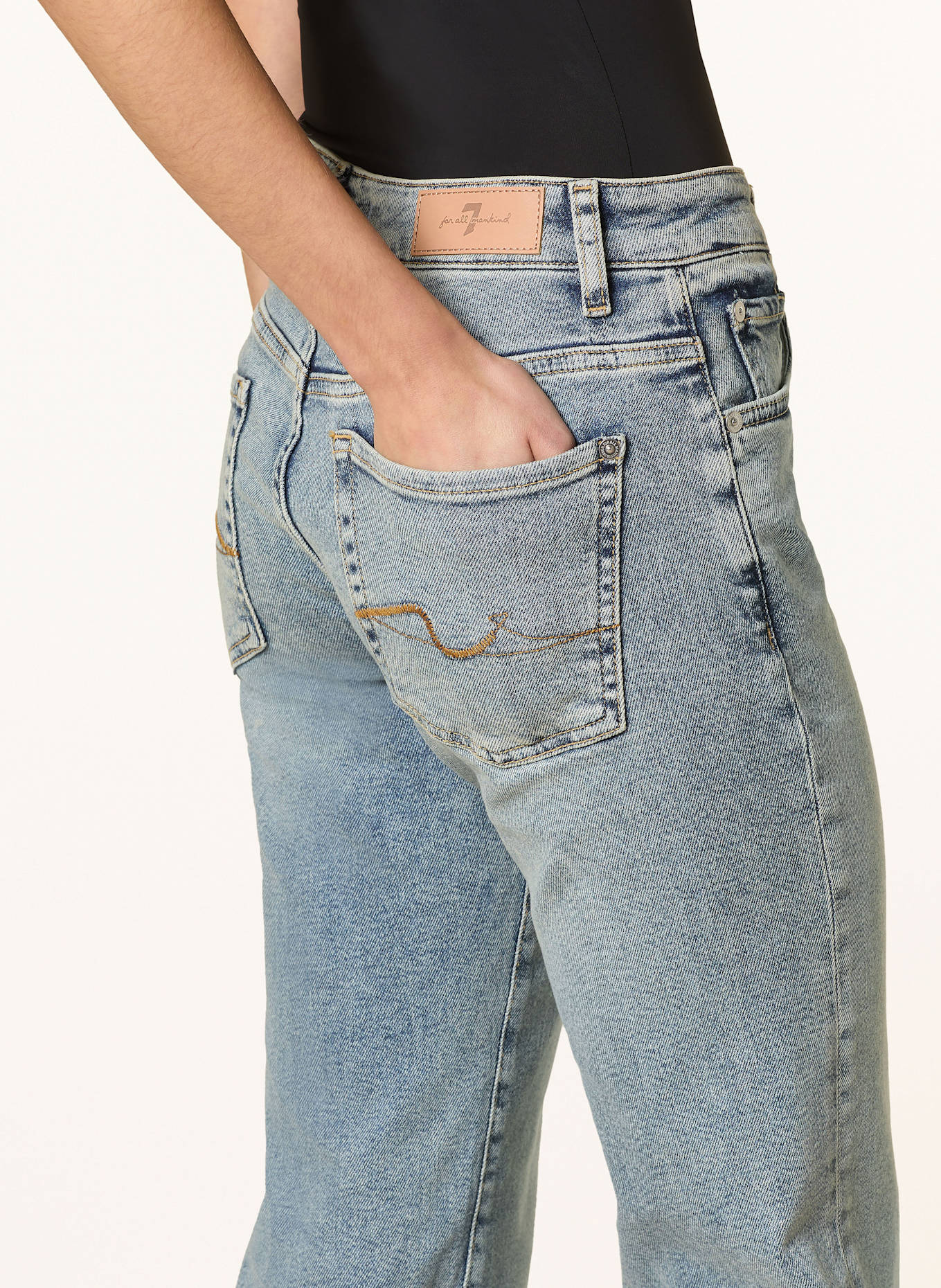 7 for all mankind Straight Owens jeans CALIE STRAIGHT AMUSE ME: Amuse Me LIGHT BLUE