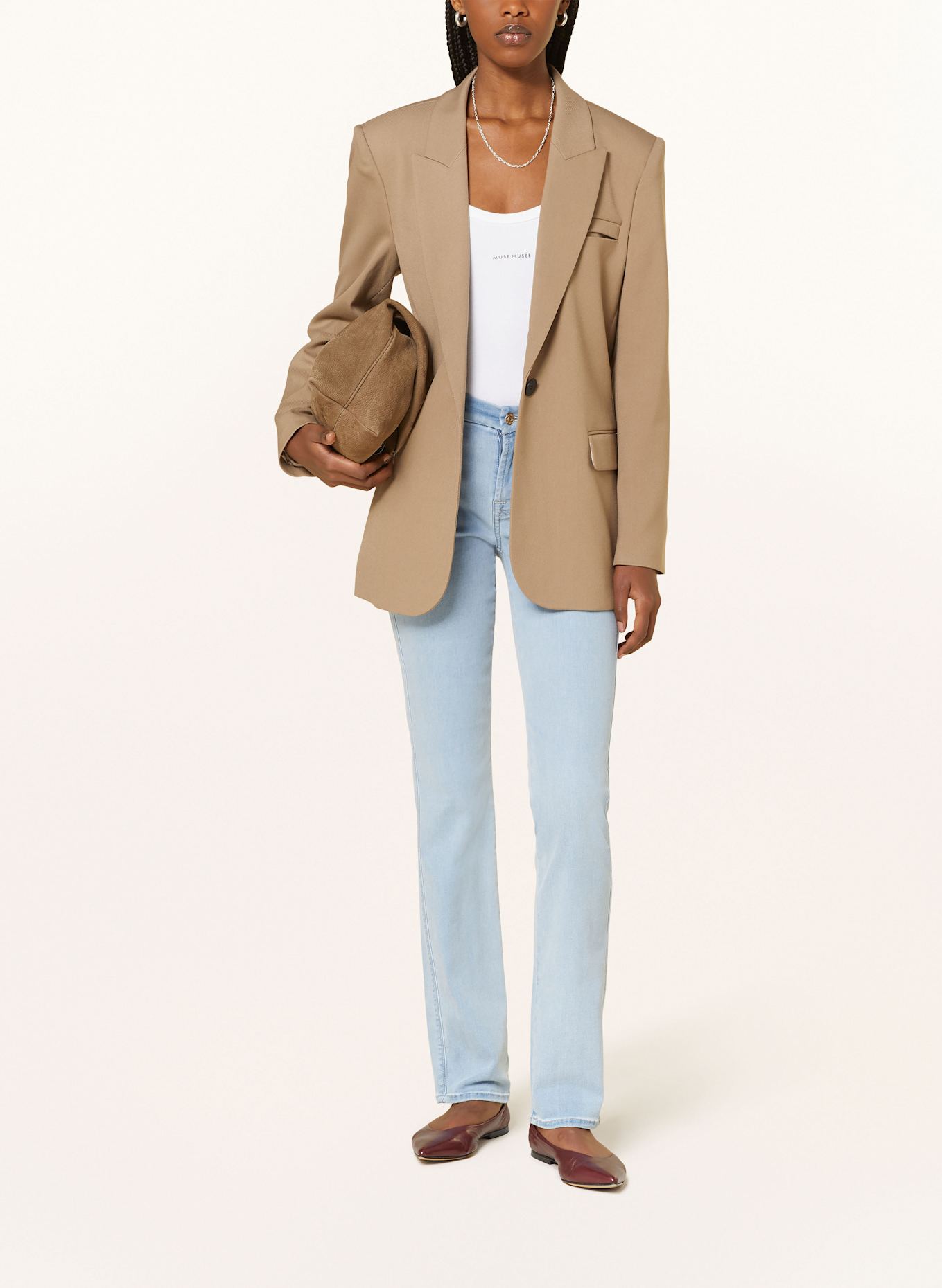 7 for all mankind Straight jeans KIMMIE STRAIGHT DREAMS: Dreams LIGHT BLUE