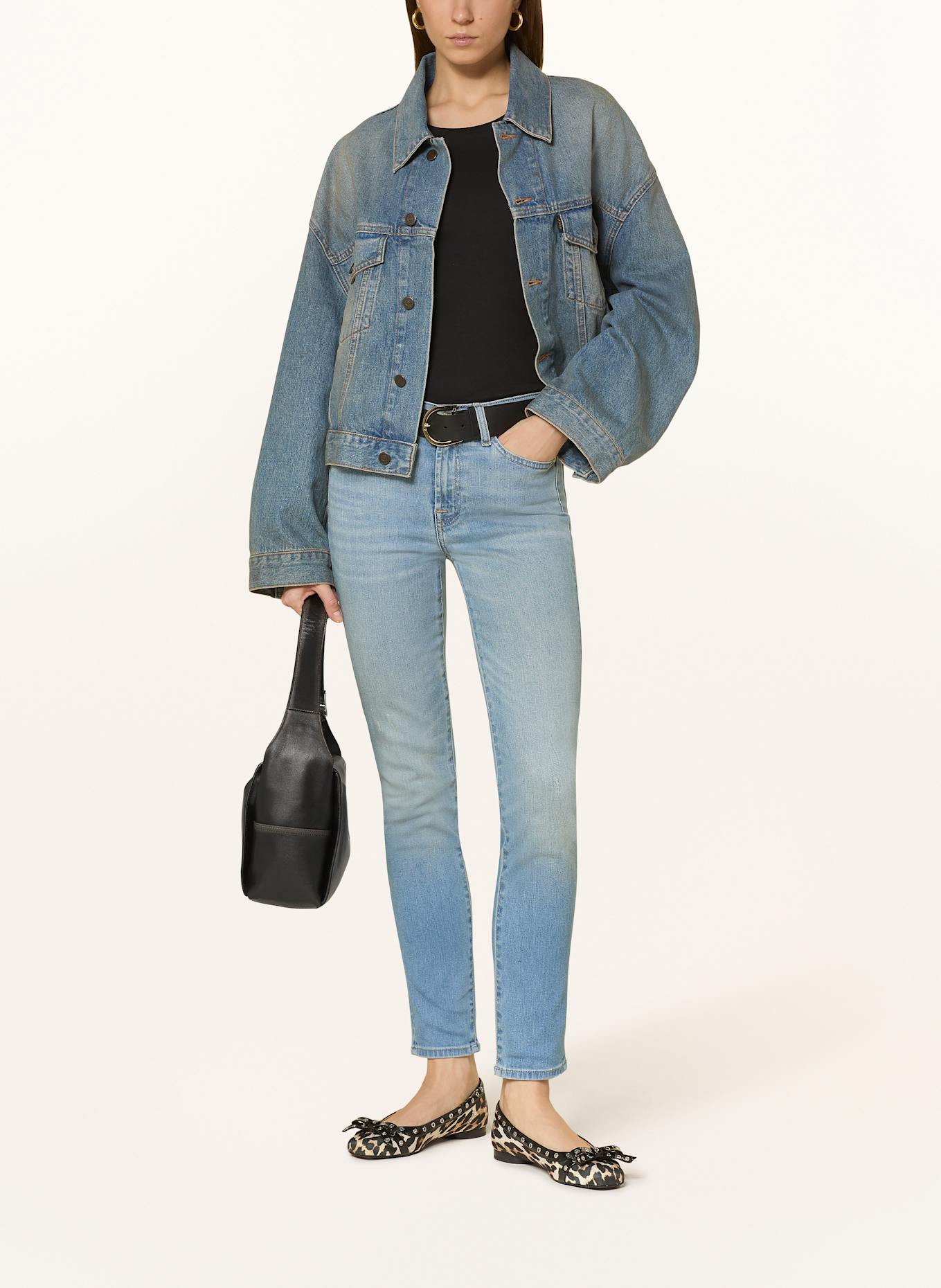 7 Barba logo-patch swim shorts Blau Skinny Jeans ROXANNE WANDERER, Farbe: Wanderer LIGHT BLUE (Bild 2)