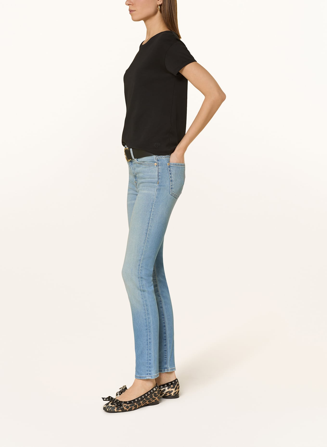 7 Barba logo-patch swim shorts Blau Skinny Jeans ROXANNE WANDERER, Farbe: Wanderer LIGHT BLUE (Bild 4)