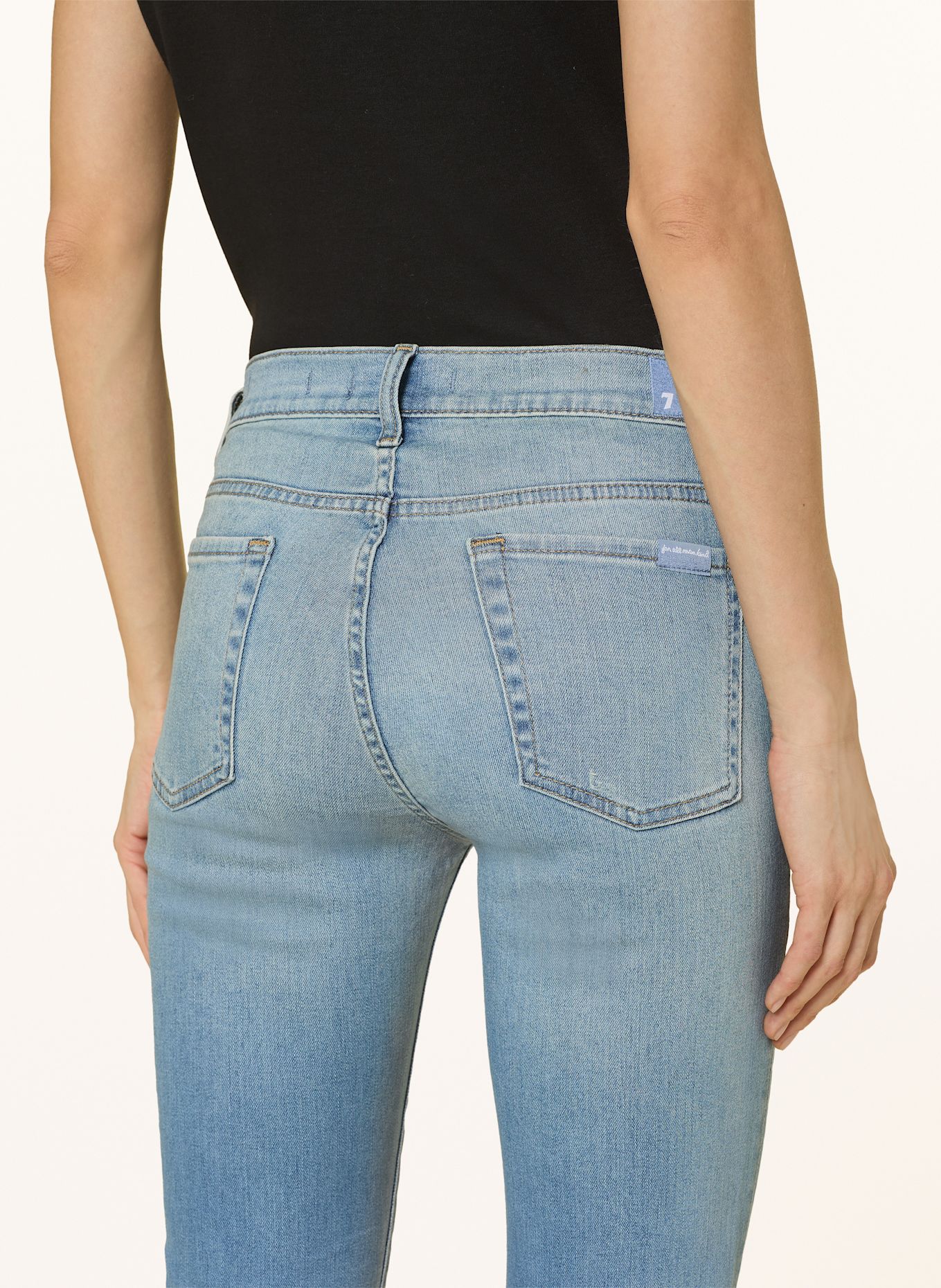 7 Barba logo-patch swim shorts Blau Skinny Jeans ROXANNE WANDERER, Farbe: Wanderer LIGHT BLUE (Bild 5)