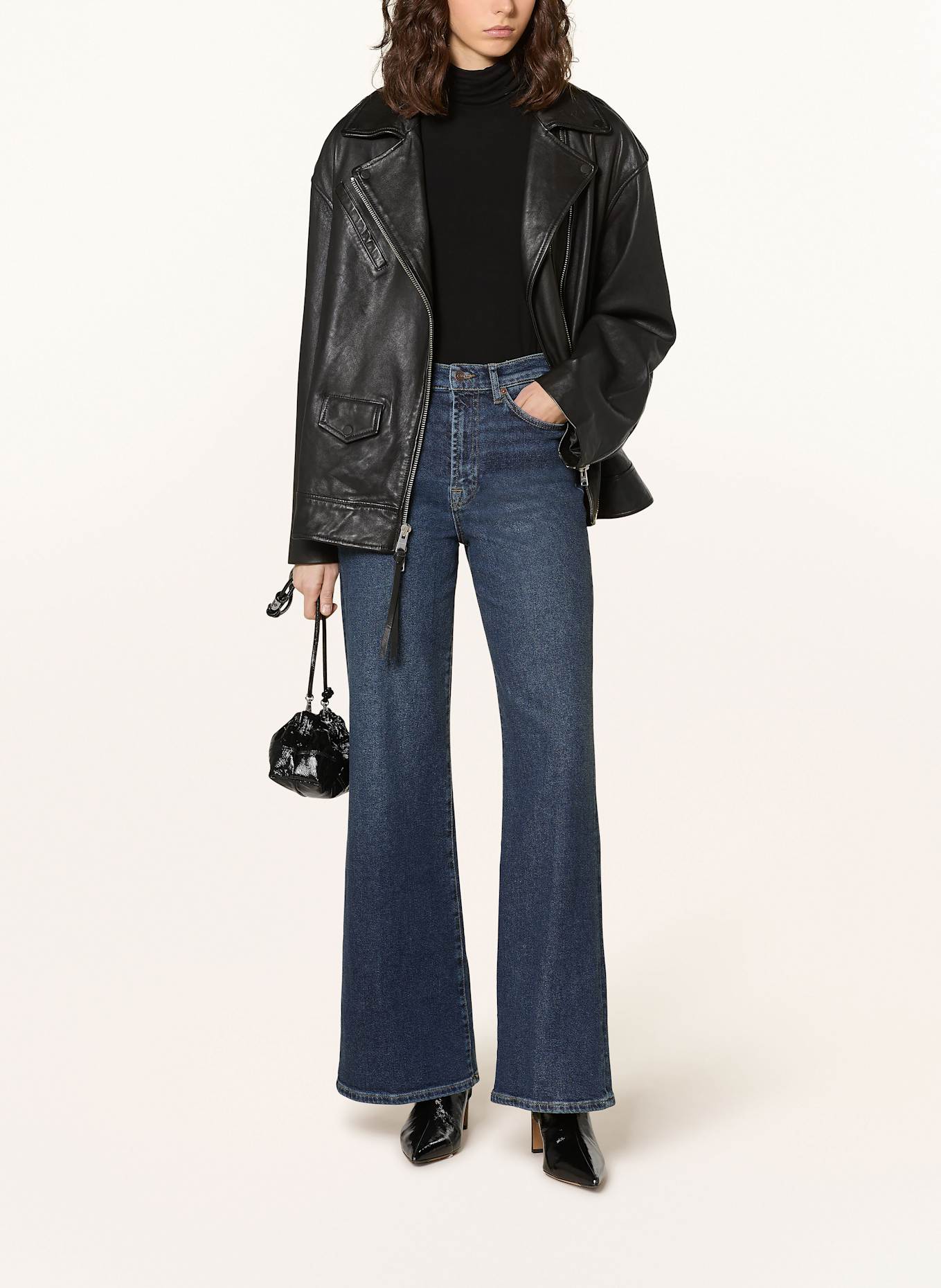 7 for all mankind Flared Jeans ULTRA HIGH RISE JO CISCO: Cisco DARK BLUE