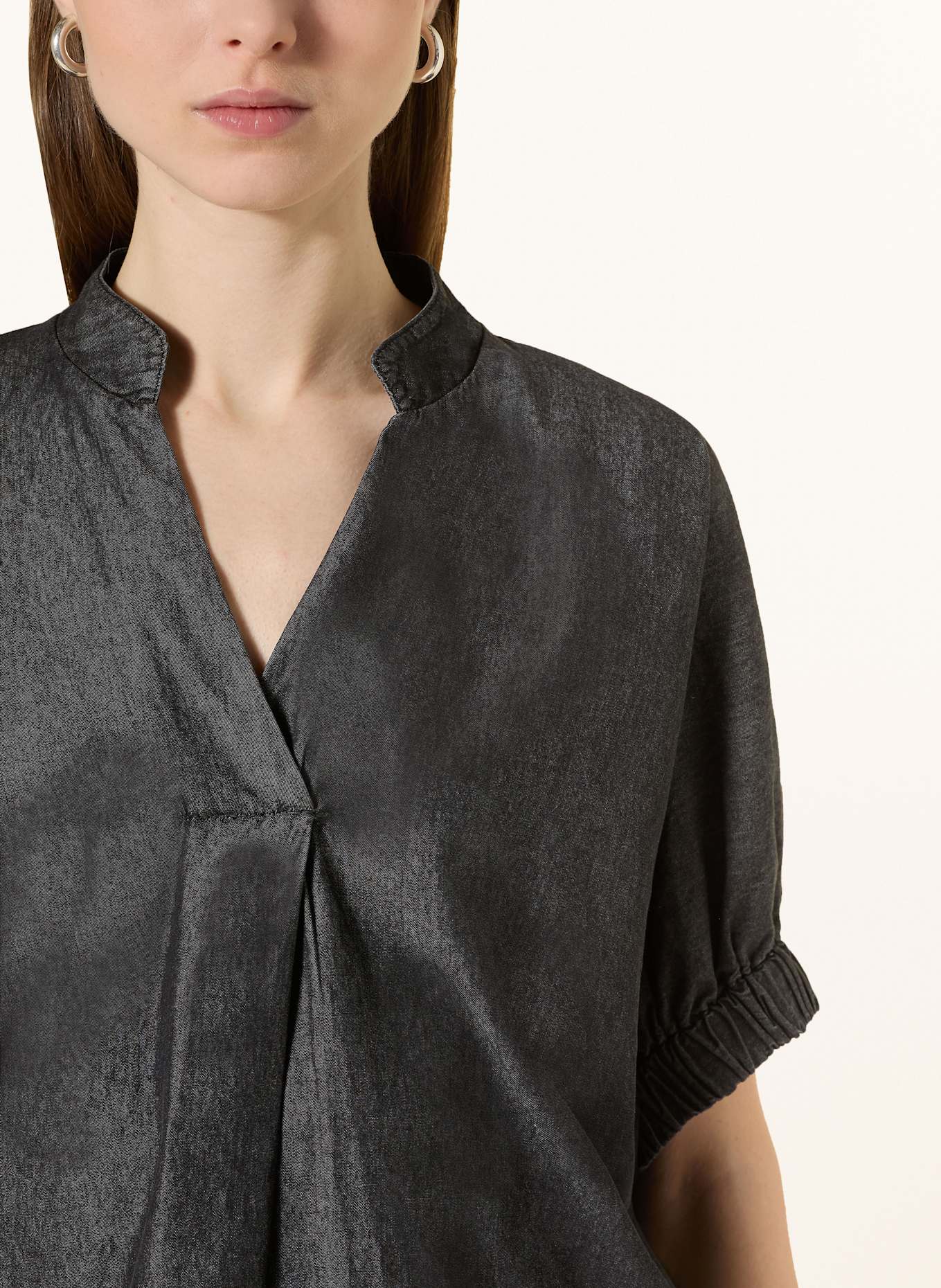 Herrlicher Jeansbluse JULIANNA: DUNKELGRAU
