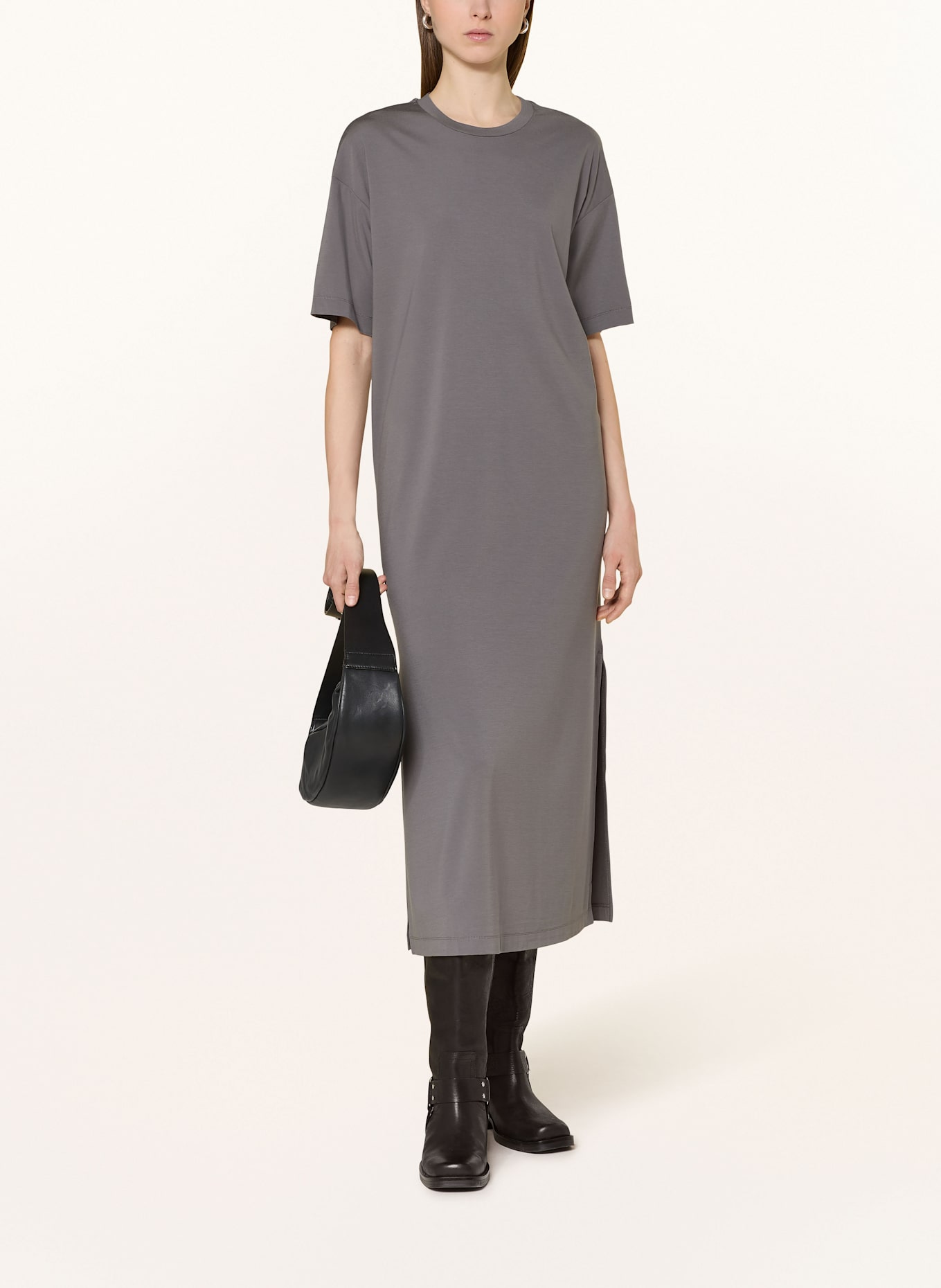Herrlicher Jerseykleid ALIYA: GRAU