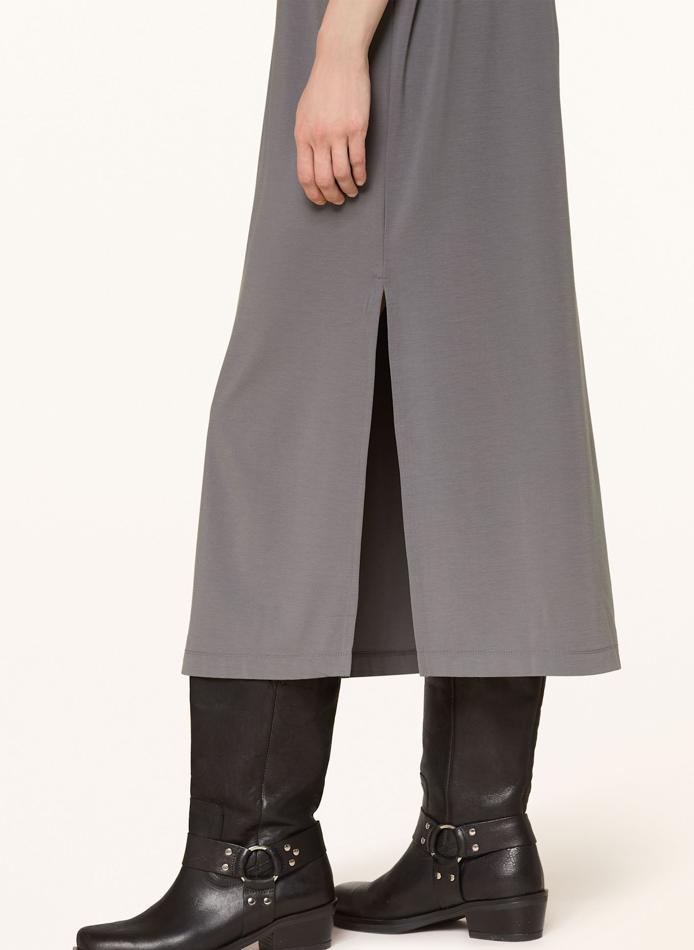 Herrlicher Jerseykleid ALIYA: GRAU