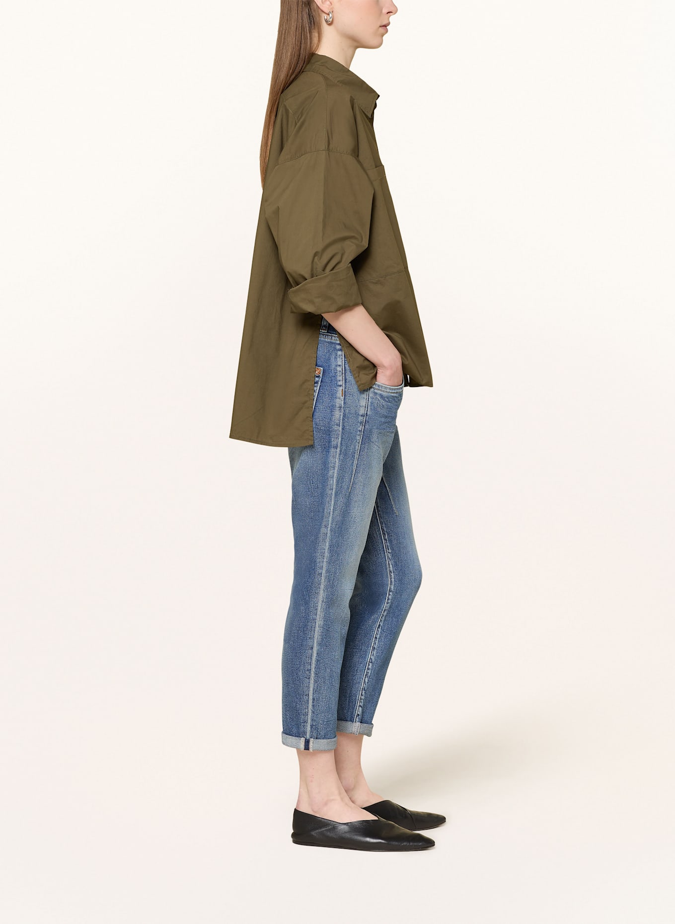 Herrlicher Skinny Jeans SHYRA CROPPED: 605 SNAKE BLUE