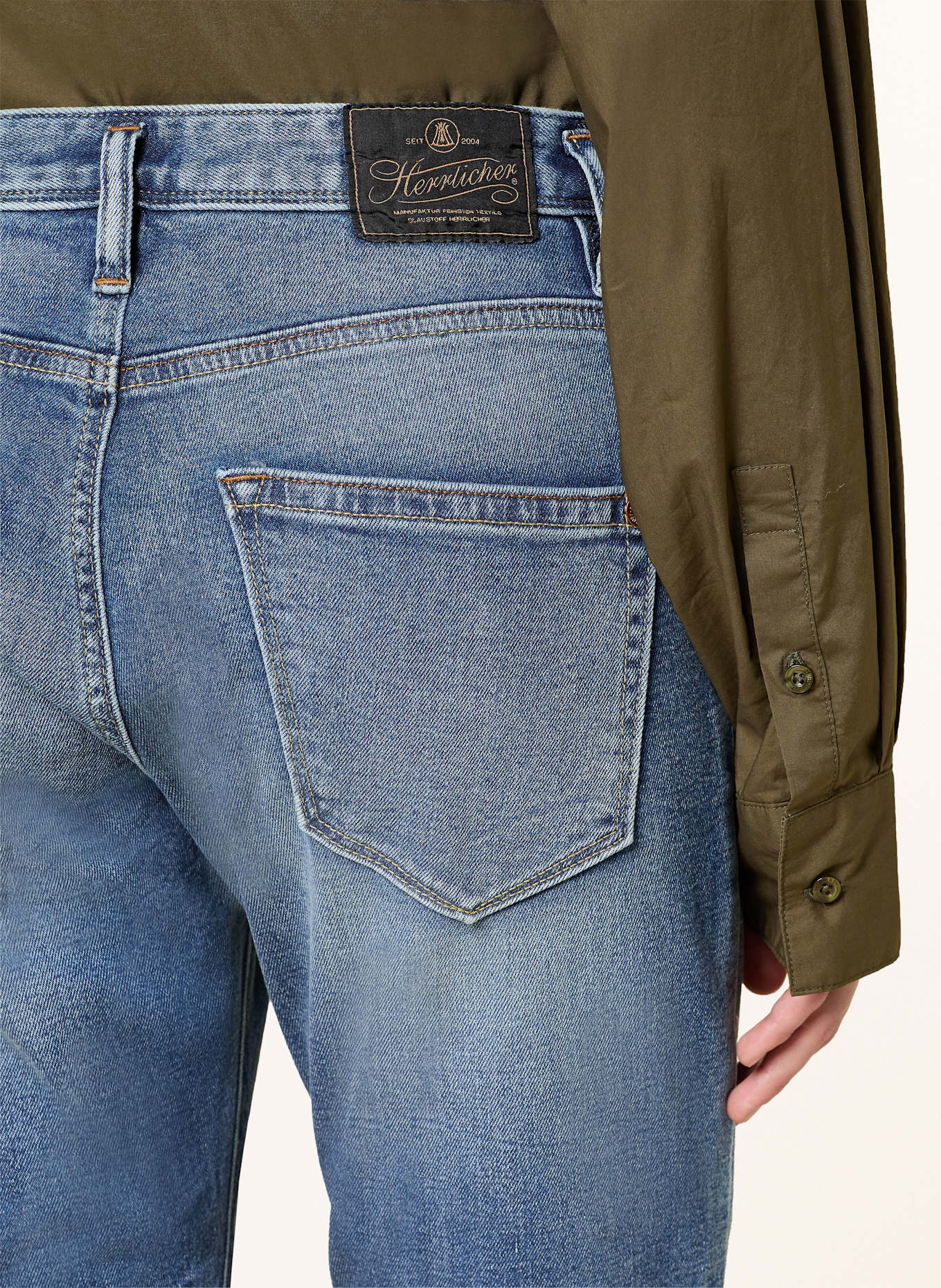Herrlicher Skinny Jeans SHYRA CROPPED: 605 SNAKE BLUE