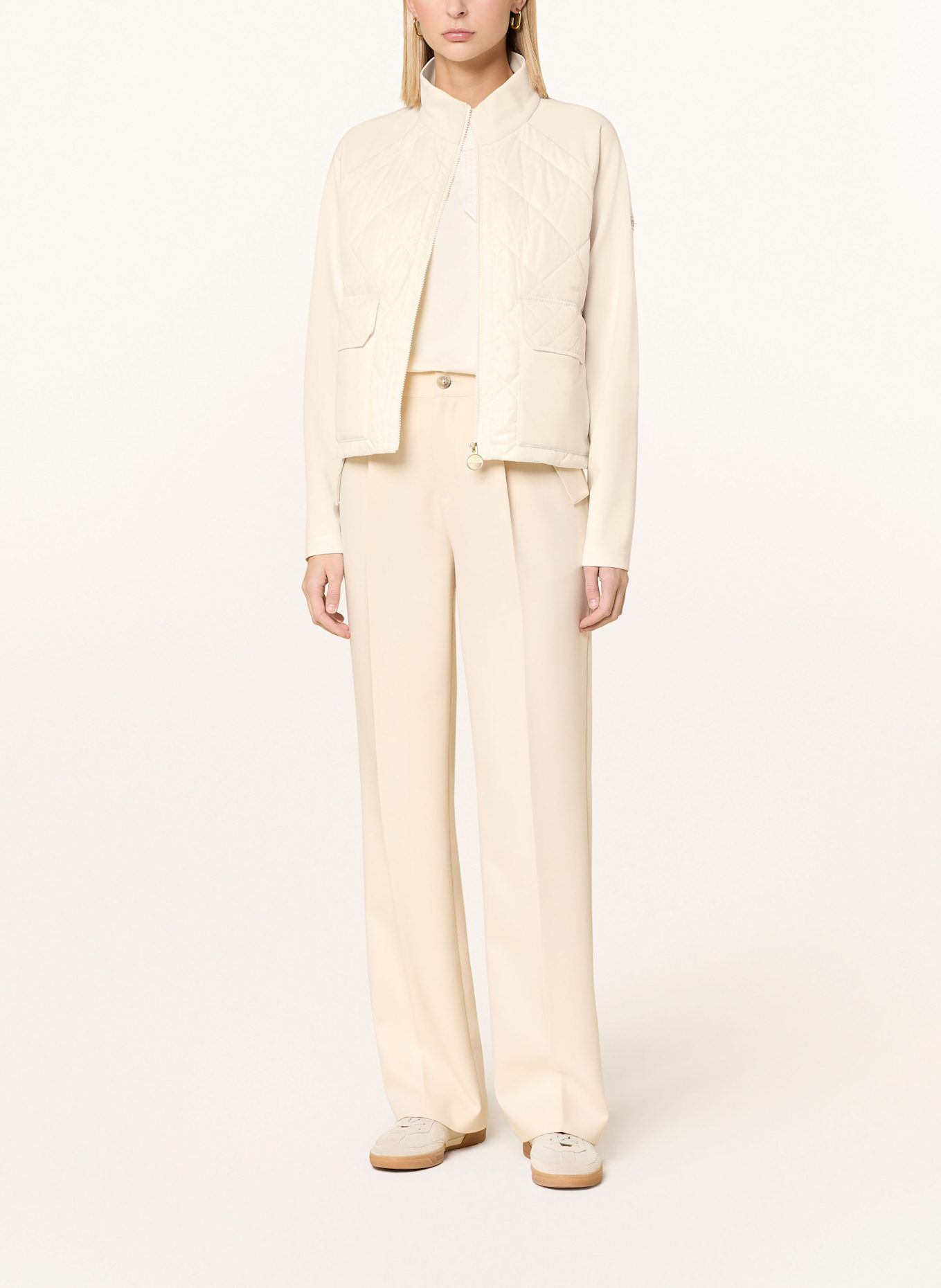 BARBOUR INTERNATIONAL Bluzon EBONY: BIAŁY