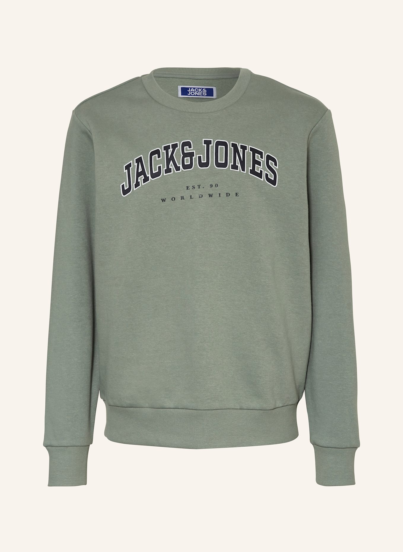 JACK&JONES Sweatshirt: HELLGRÜN