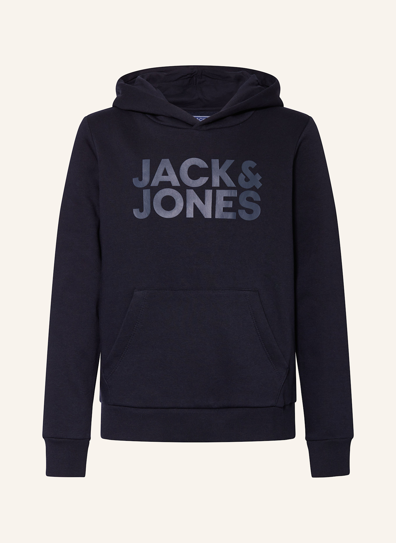 JACK&JONES Sweat à capuche: BLEU FONCÉ