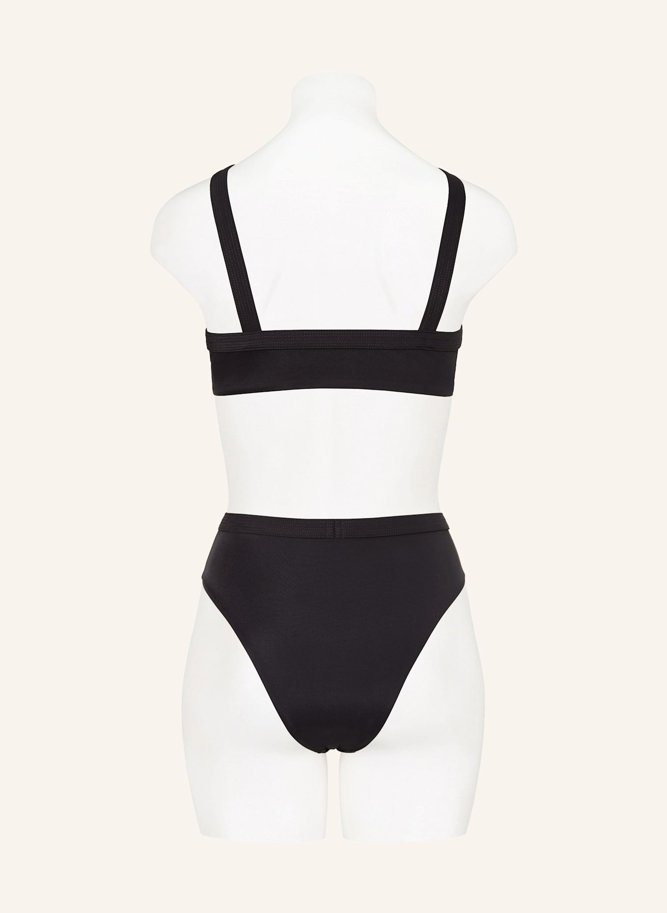 Black high neck bikini top discount