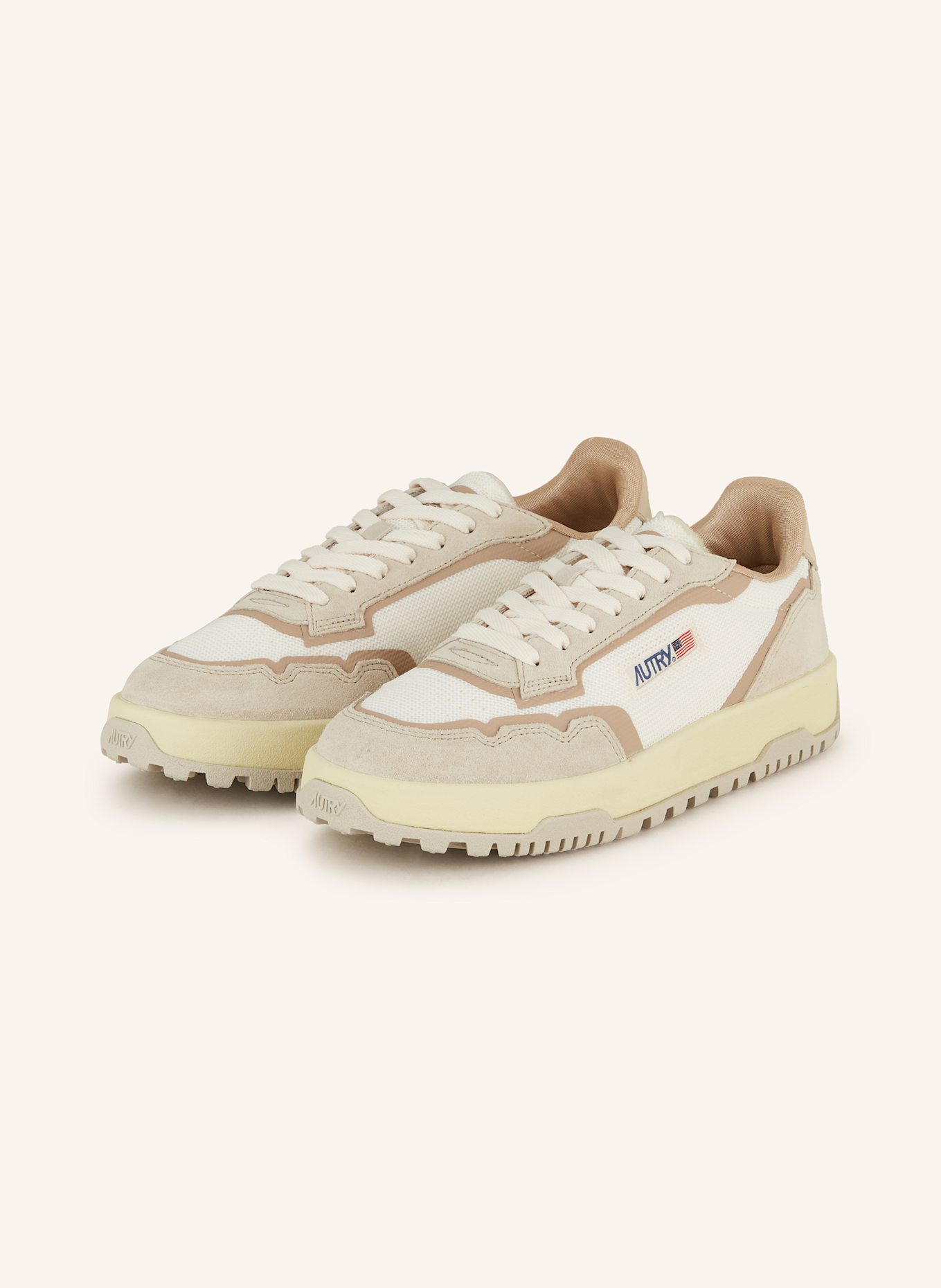 AUTRY Sneaker WILDPACE LOW AK: WEISS/ HELLBRAUN