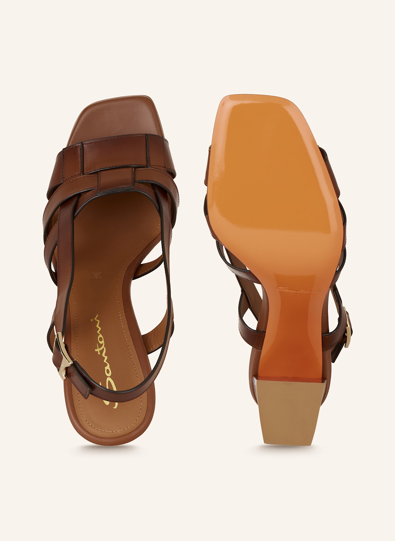 Santoni VENERE sandals in brown