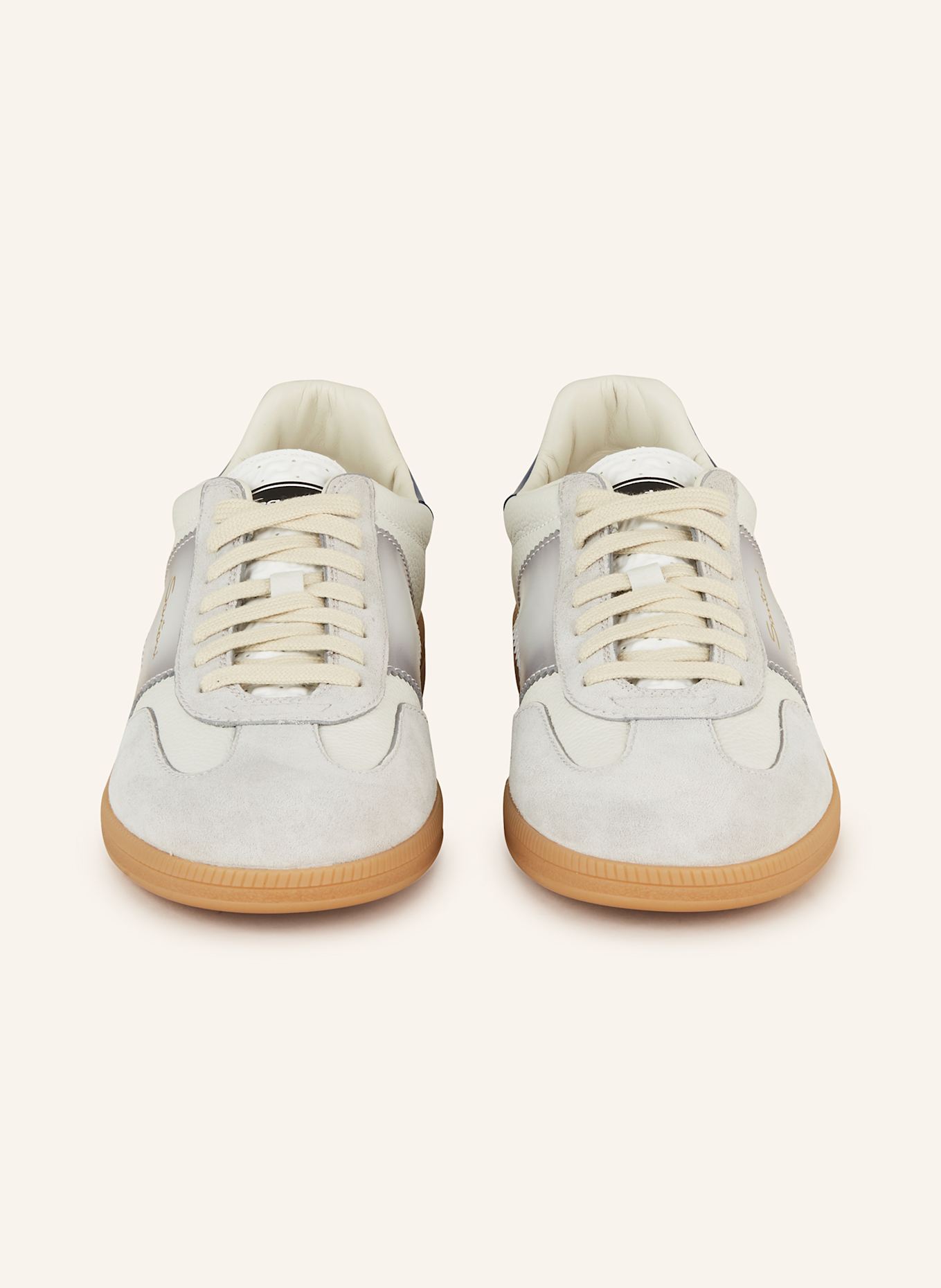 Santoni Sneaker OLYMPIC: WEISS / SILBER