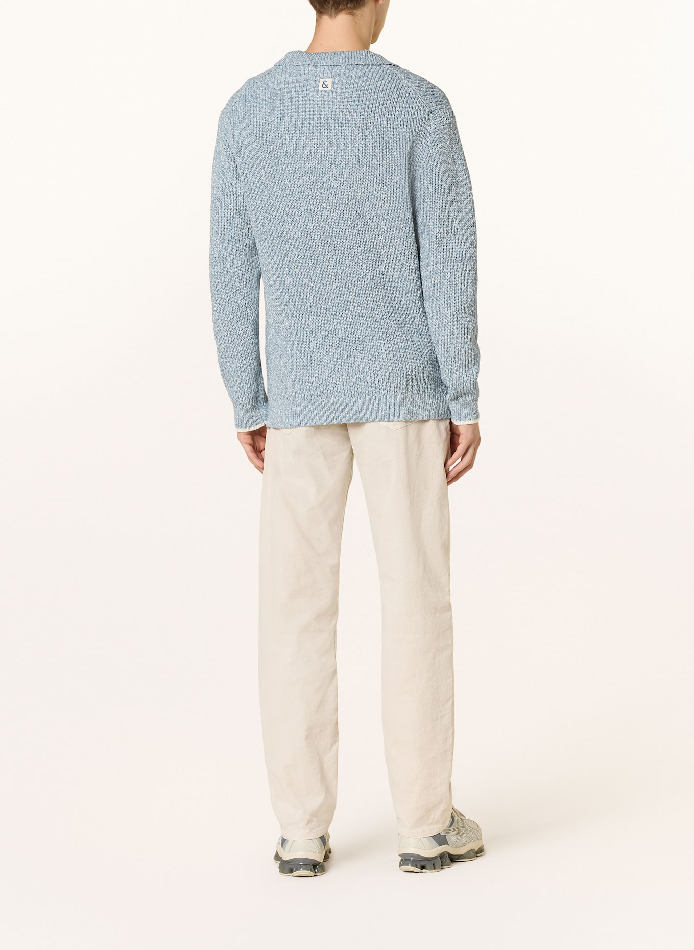 COLOURS & SONS Pullover: HELLBLAU / WEISS