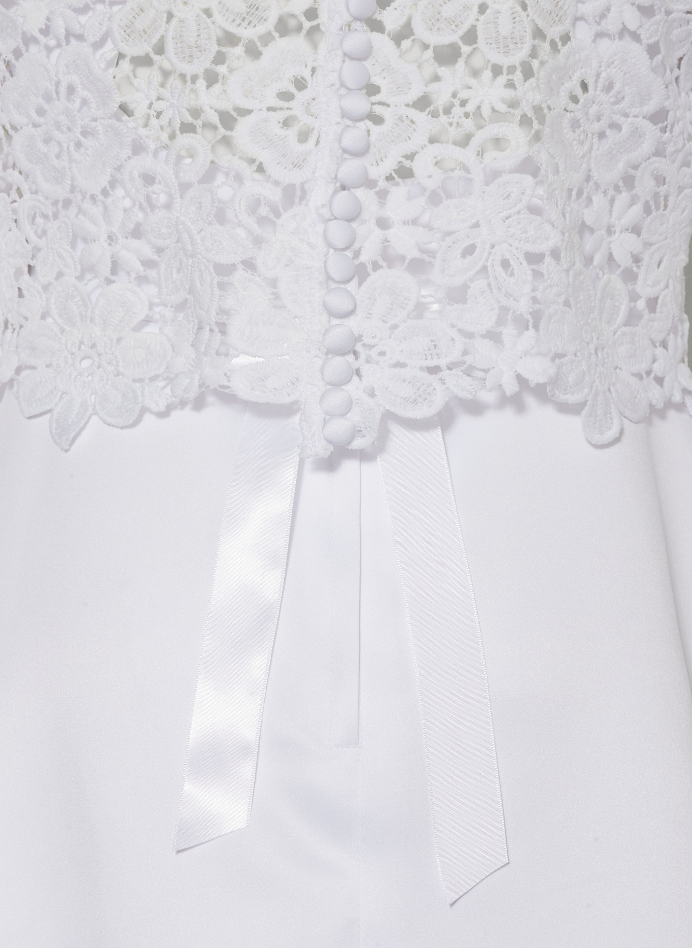 DANAMADE Cocktailkleid mit 3/4-Arm: WEISS