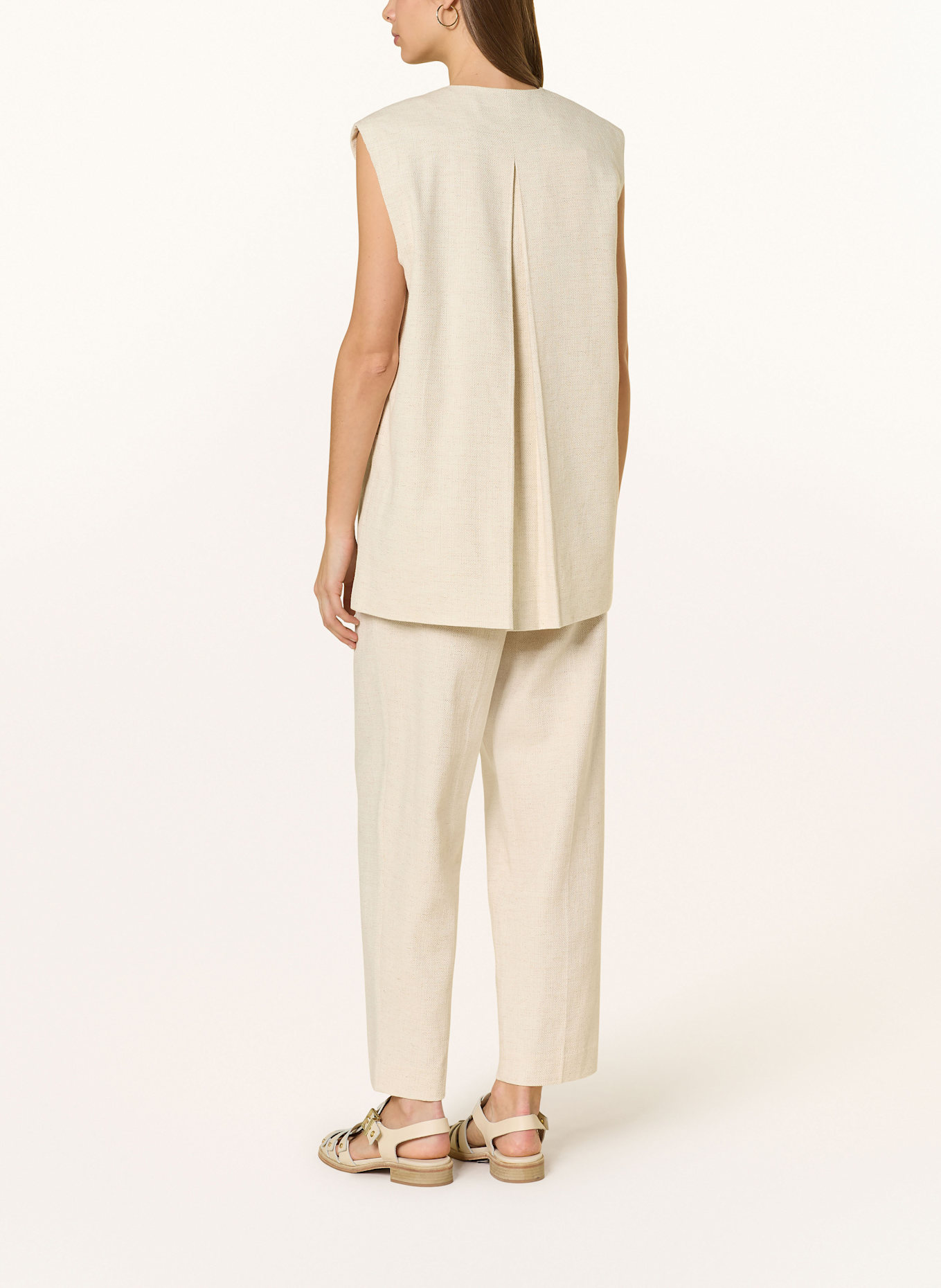 SELECTED Femme Chino kalhoty: BÉŽOVÁ