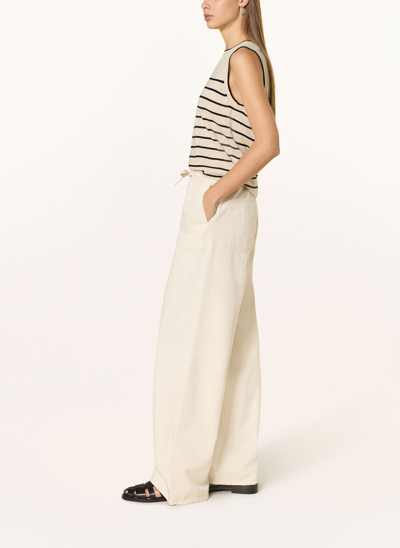 SELECTED Femme Marlenehose: ECRU