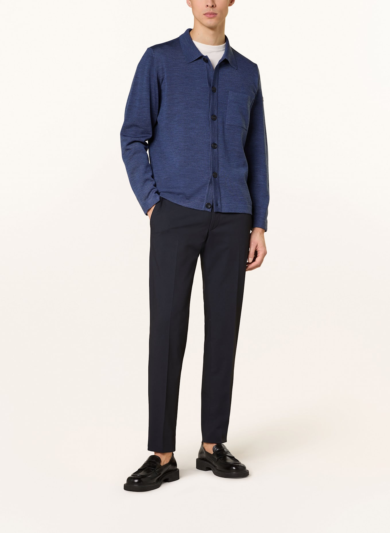 MAERZ MUENCHEN Strickjacke: DUNKELBLAU