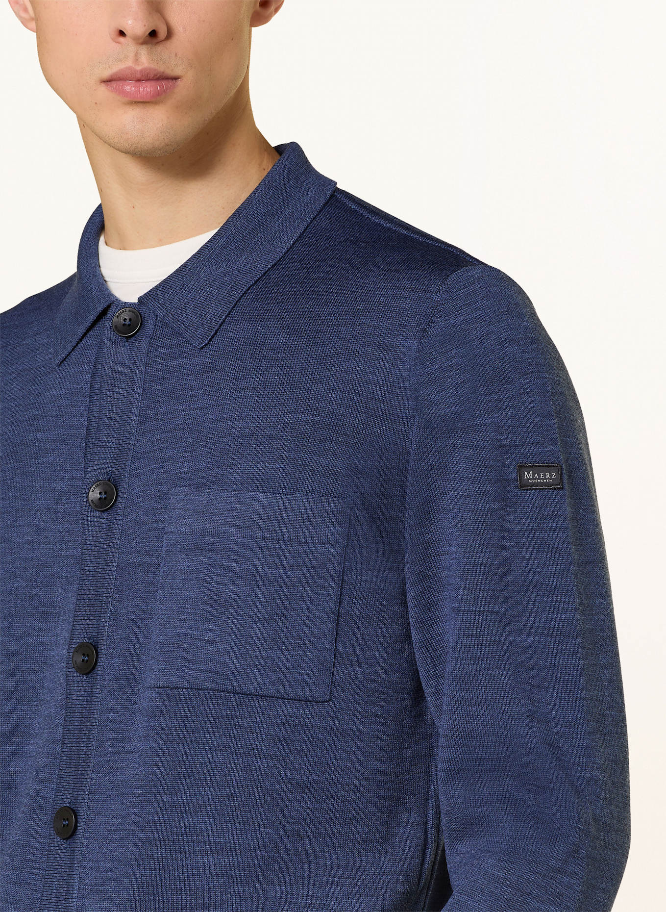 MAERZ MUENCHEN Strickjacke: DUNKELBLAU