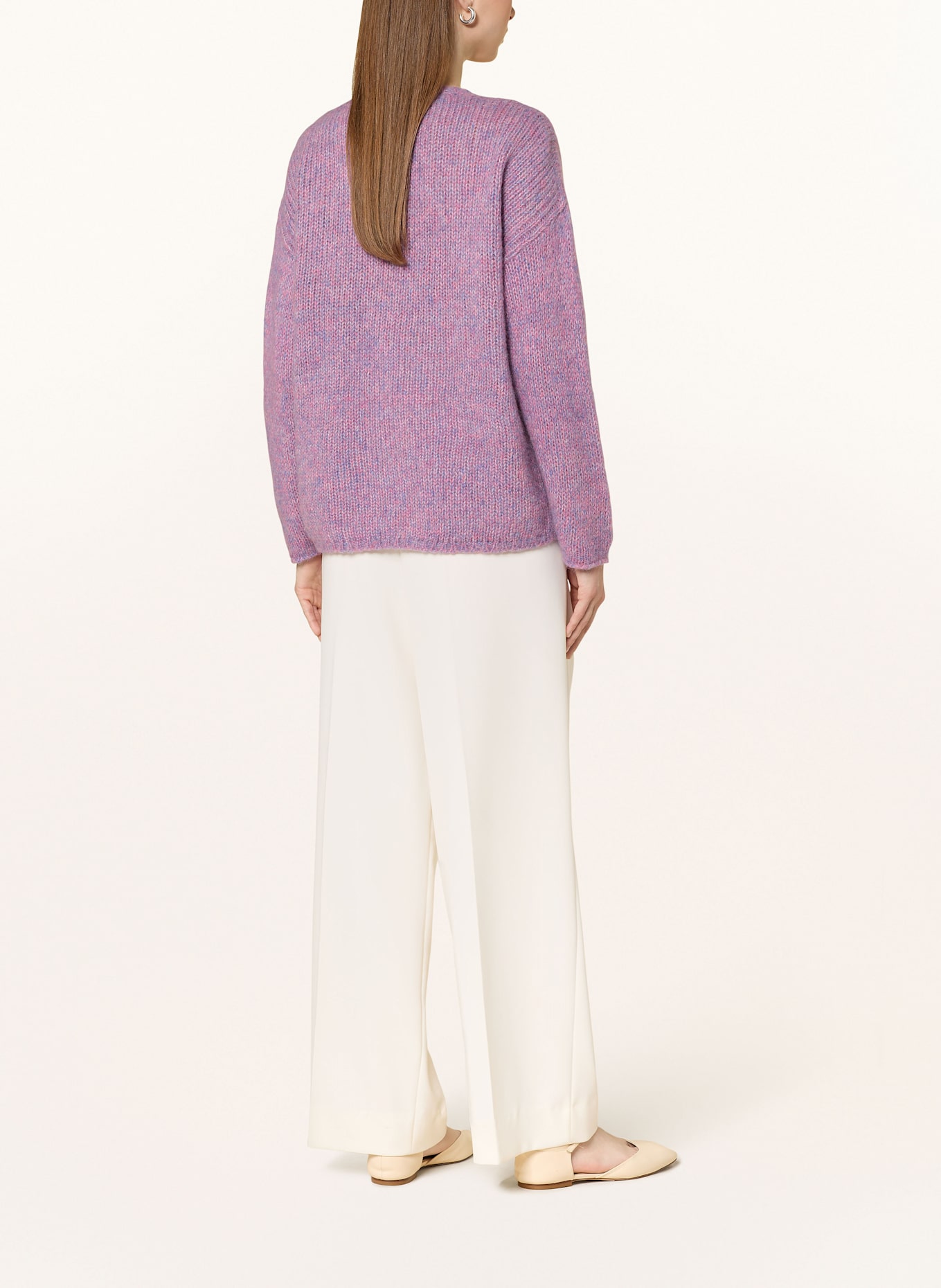 MAERZ MUENCHEN Pullover mit Alpaka: LILA/ PINK