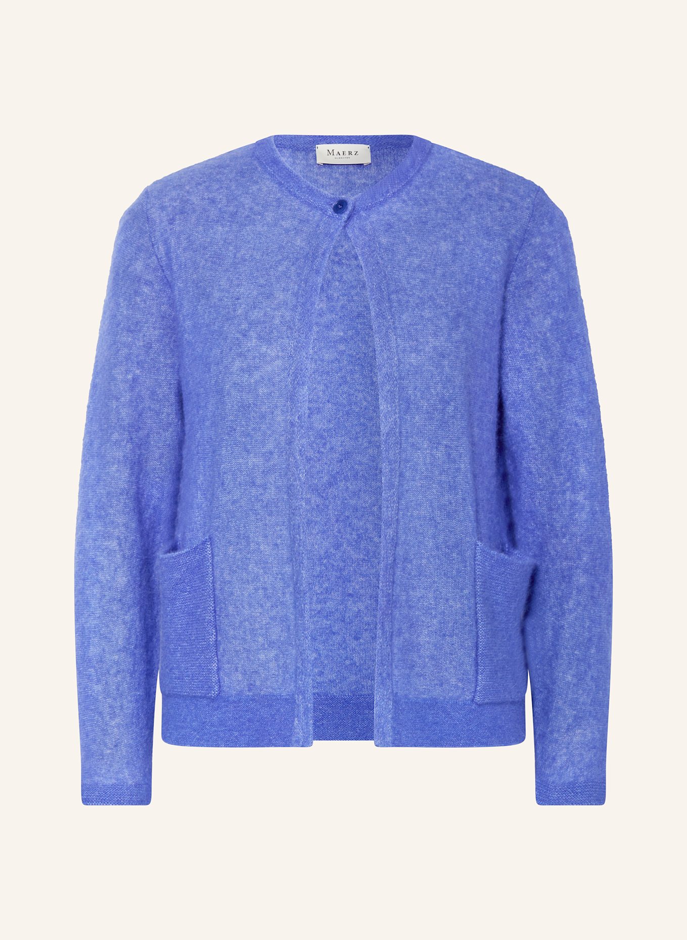 MAERZ MUENCHEN Strickjacke mit Alpaka: BLAU