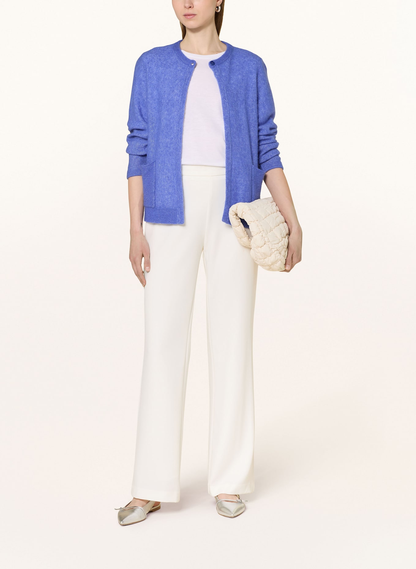MAERZ MUENCHEN Strickjacke mit Alpaka: BLAU