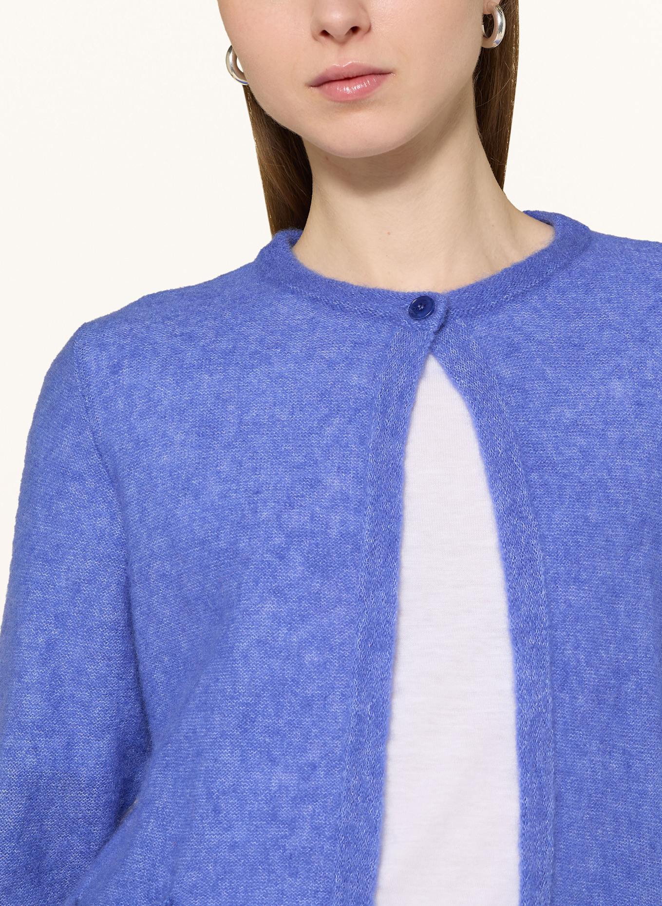 MAERZ MUENCHEN Strickjacke mit Alpaka: BLAU