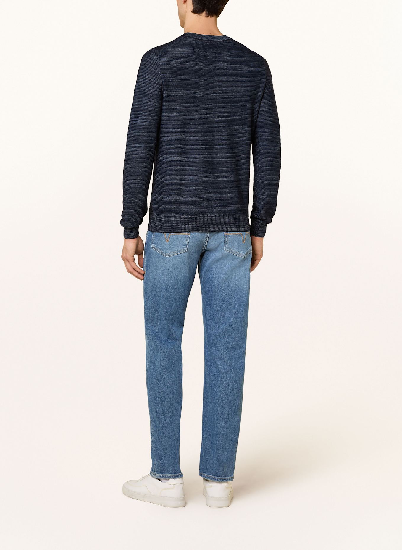 MAERZ MUENCHEN Pullover: DUNKELBLAU/ BLAU