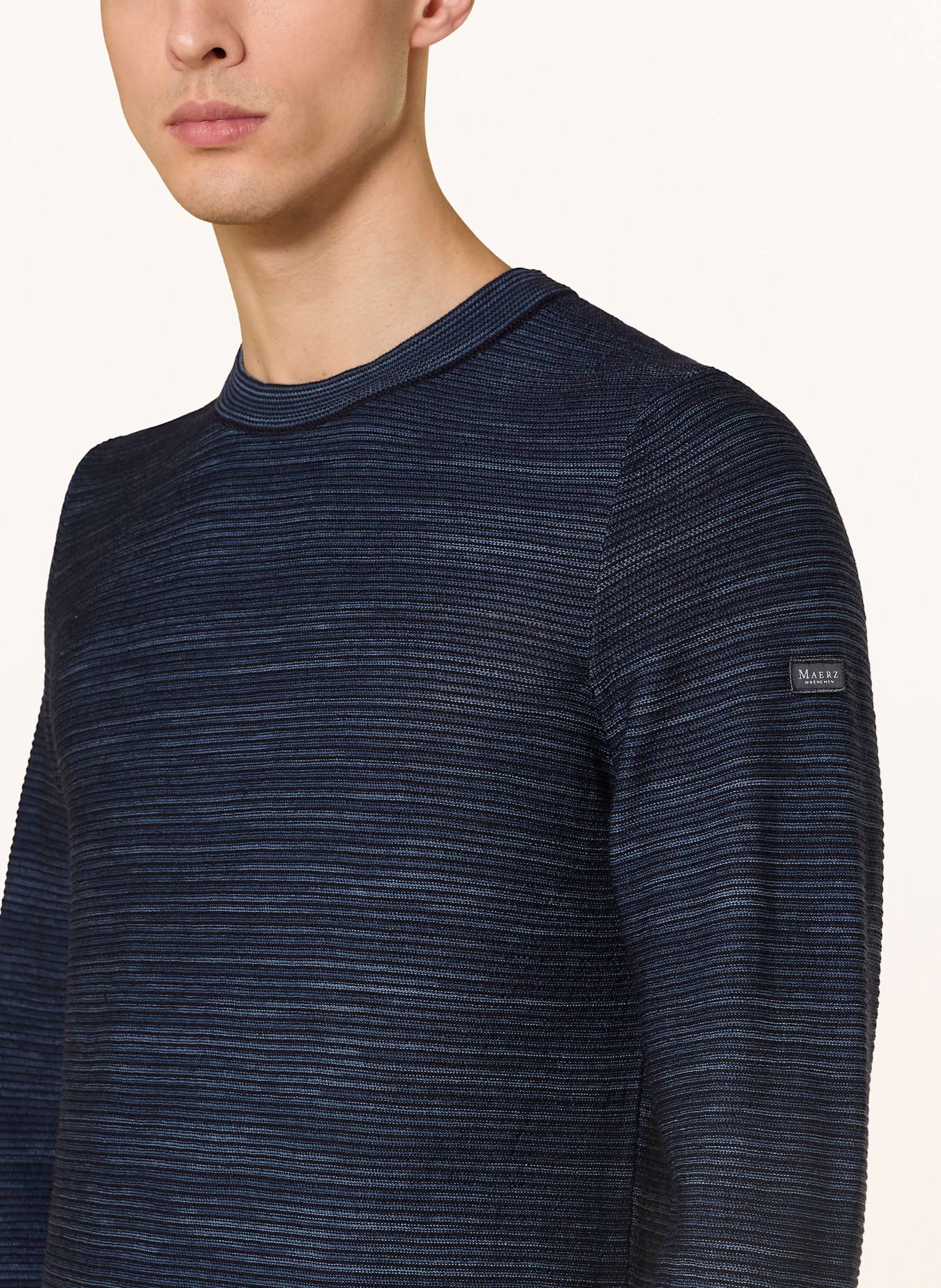 MAERZ MUENCHEN Pullover: DUNKELBLAU/ BLAU