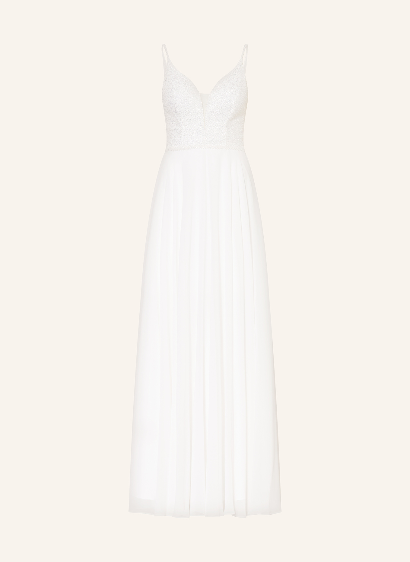 Hey Kyla Abendkleid mit Pailetten und Schmucksteinen: WEISS