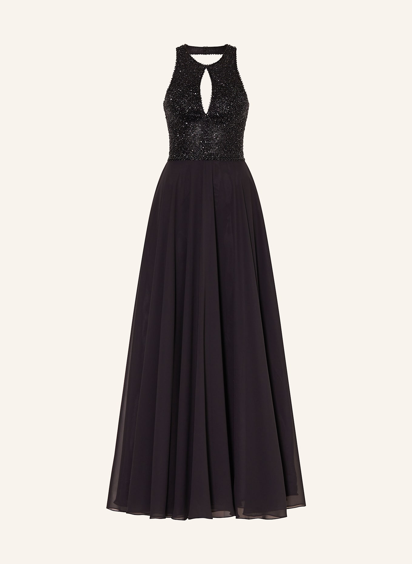 Hey Kyla Evening dress with decorative beads: BLACK