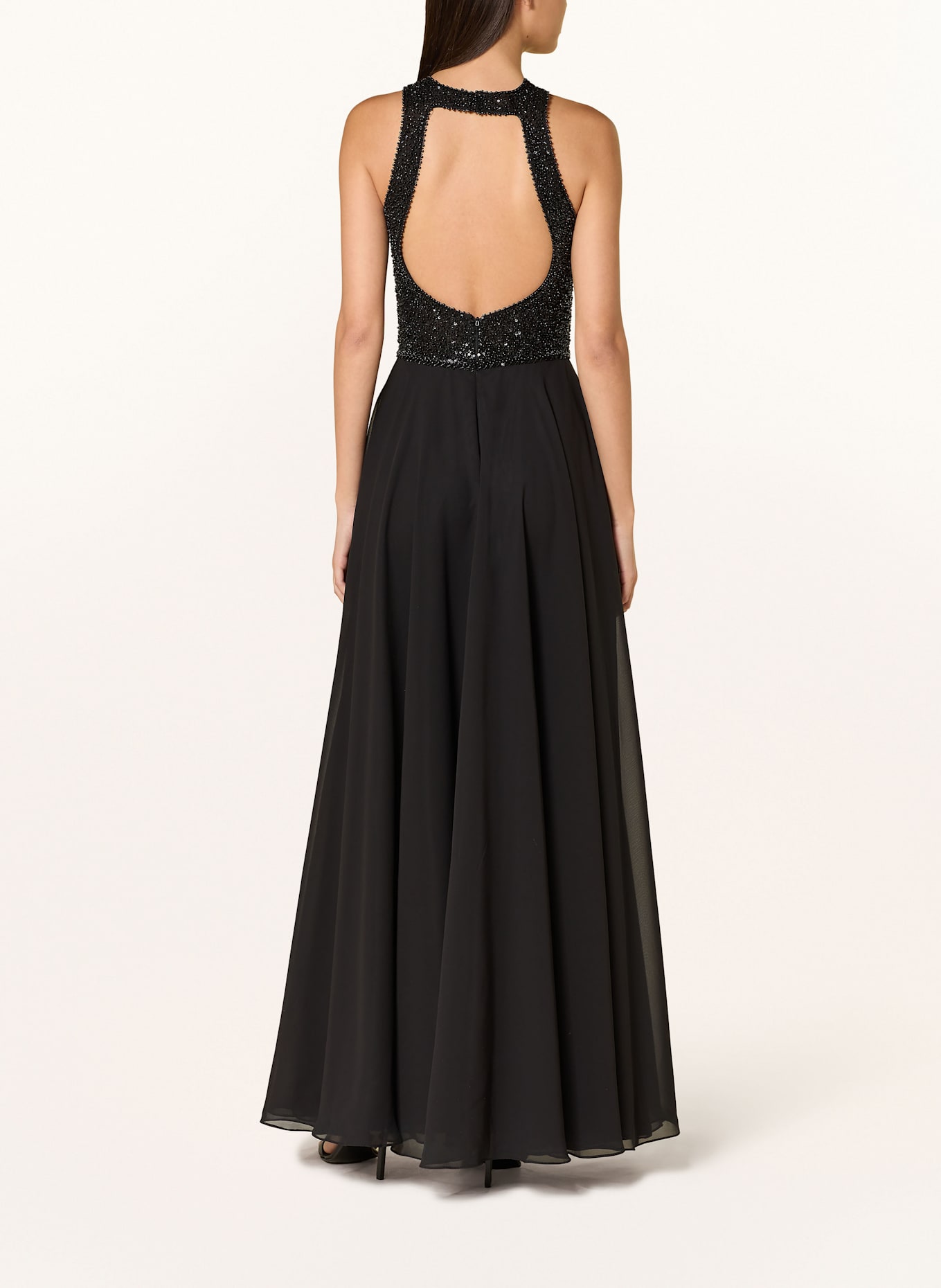Hey Kyla Evening dress with decorative beads: BLACK