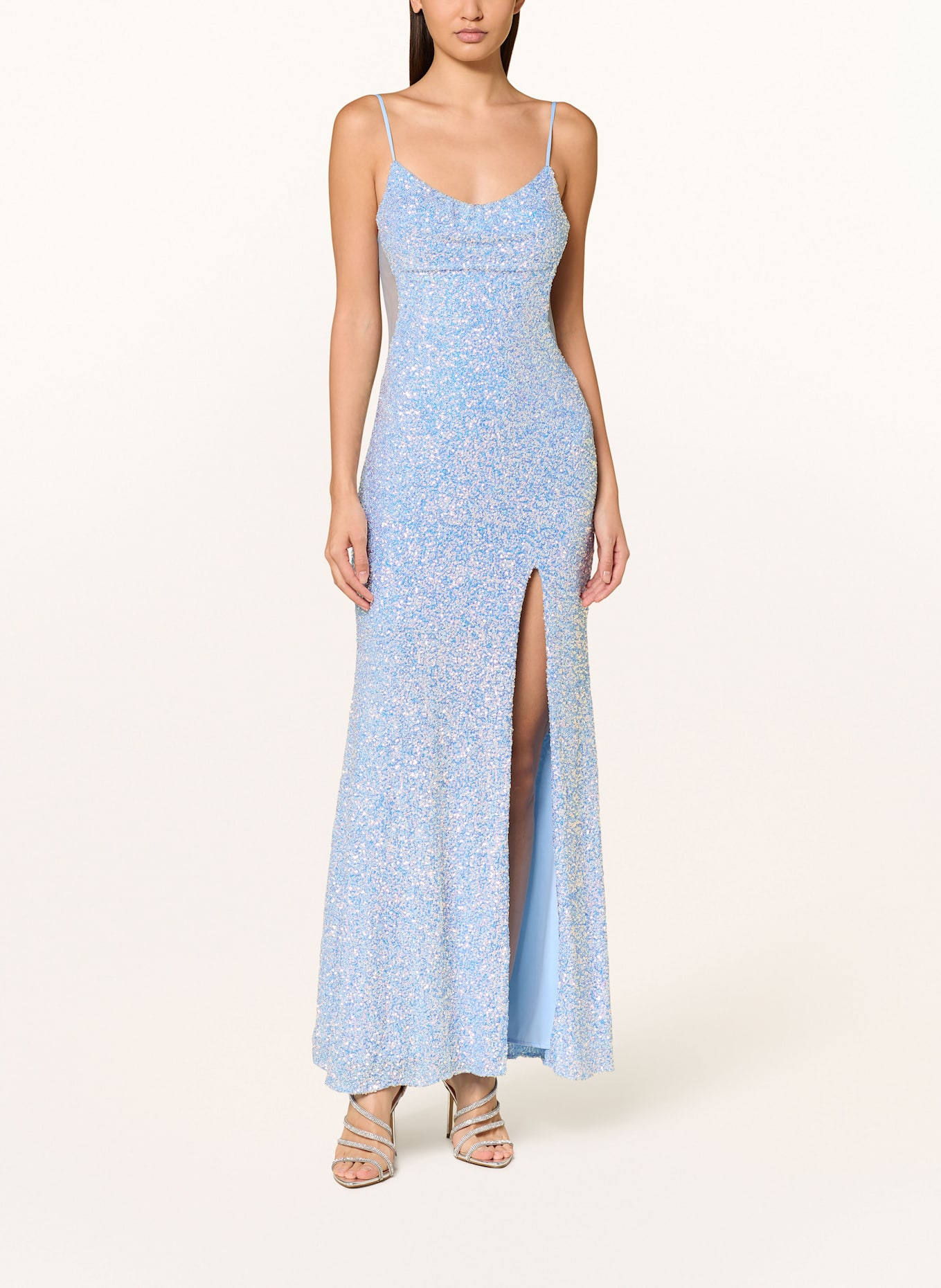 Hey Kyla Abendkleid mit Pailletten: HELLBLAU