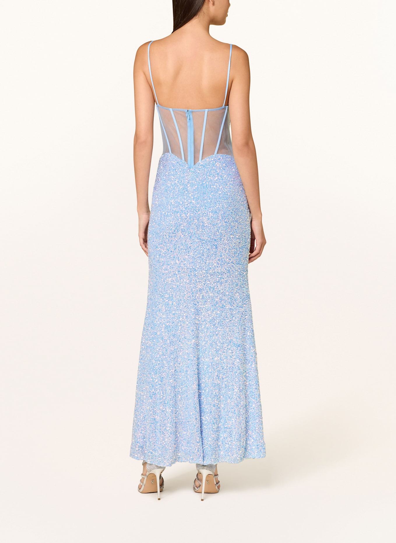 Hey Kyla Abendkleid mit Pailletten: HELLBLAU