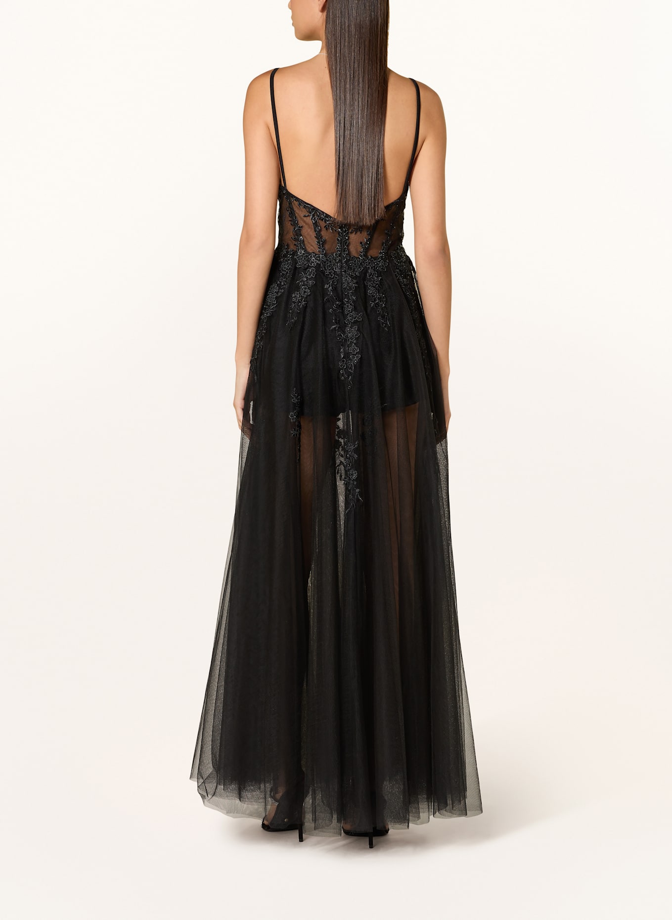 Hey Kyla Abendkleid mit Schmucksteinen: SCHWARZ