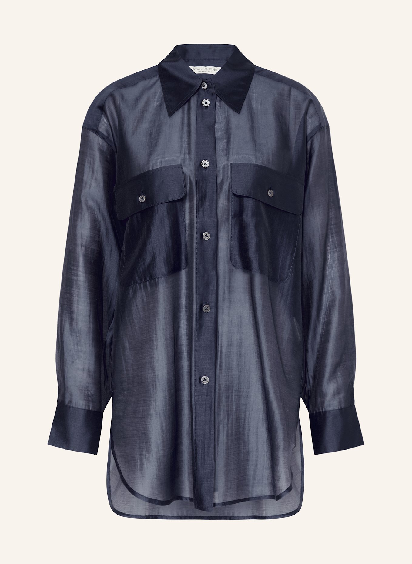 Marc O'Polo Hemdbluse: DUNKELBLAU