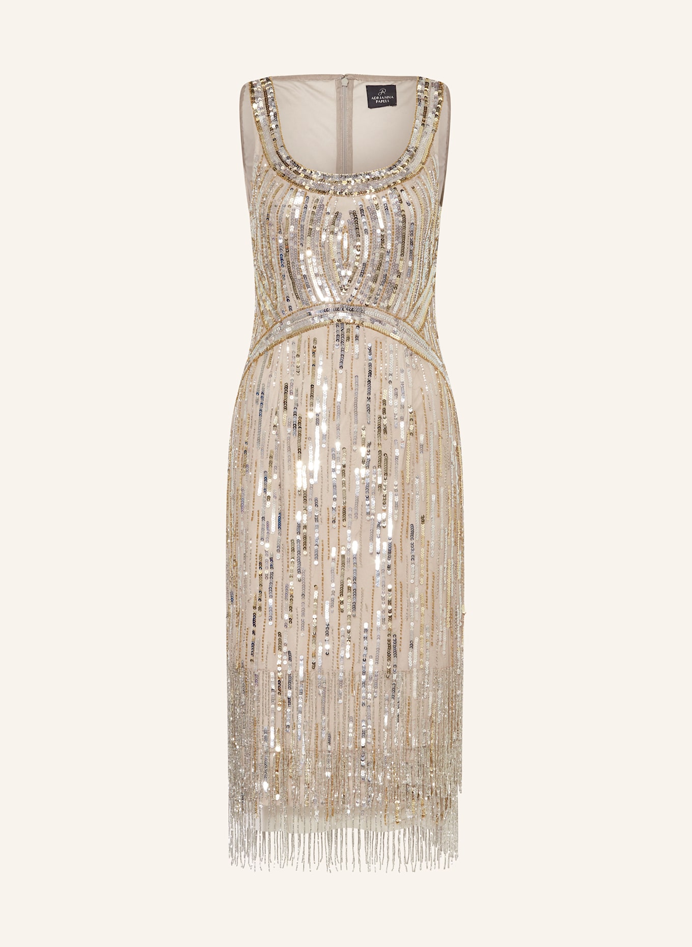 ADRIANNA PAPELL Sukienka koktajlowa z cekinami: ZŁOTY