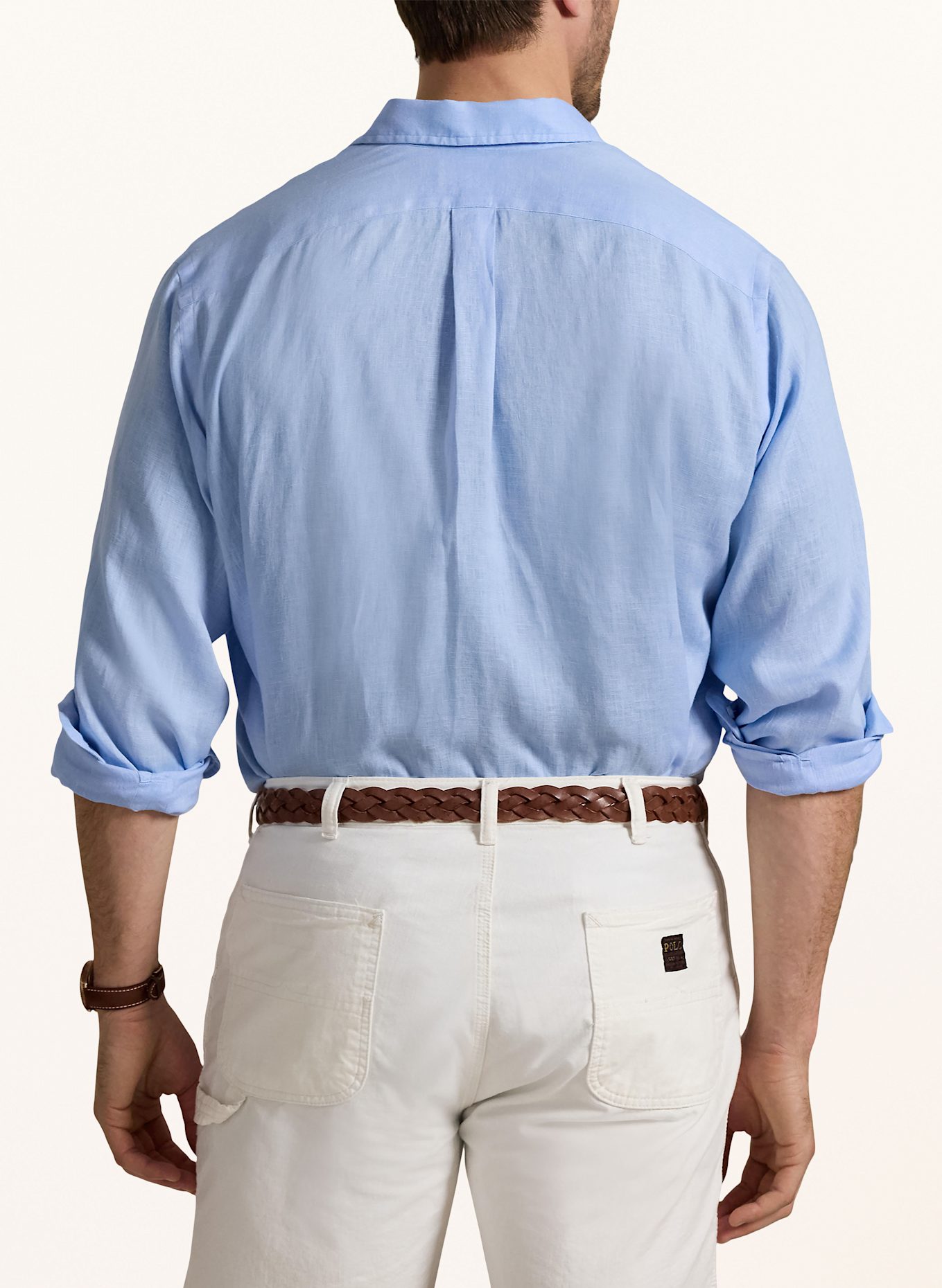 POLO RALPH LAUREN Big & Tall Leinenhemd Comfort Fit: HELLBLAU