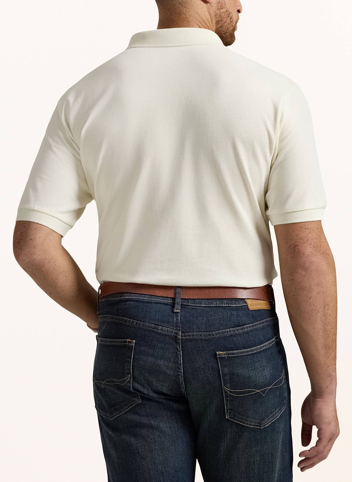POLO RALPH LAUREN Big & Tall Piqué-Poloshirt: ECRU