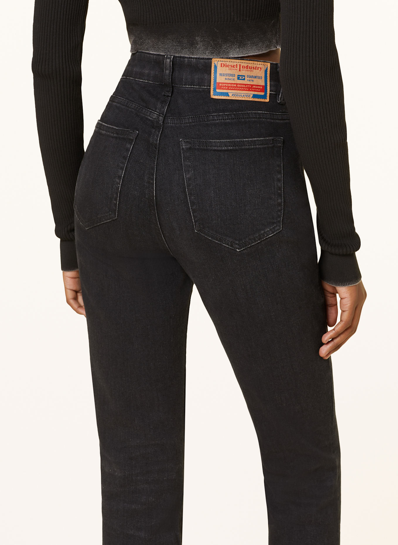 DIESEL Straight jeans D-ESCRIPTION: 02 BLACK/DENIM