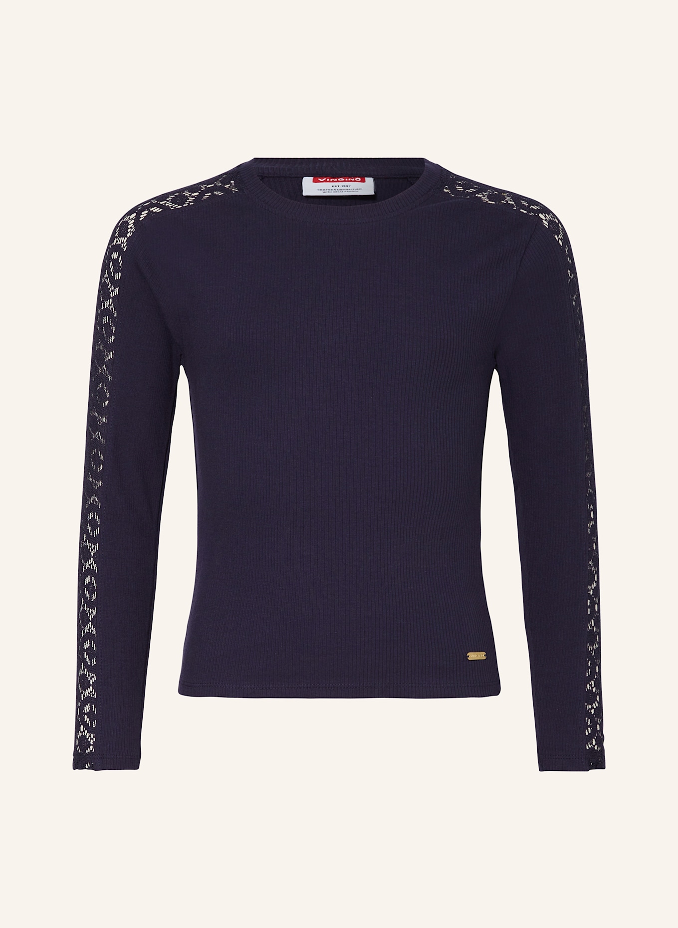 VINGINO Longsleeve JAISA mit Spitze: DUNKELBLAU